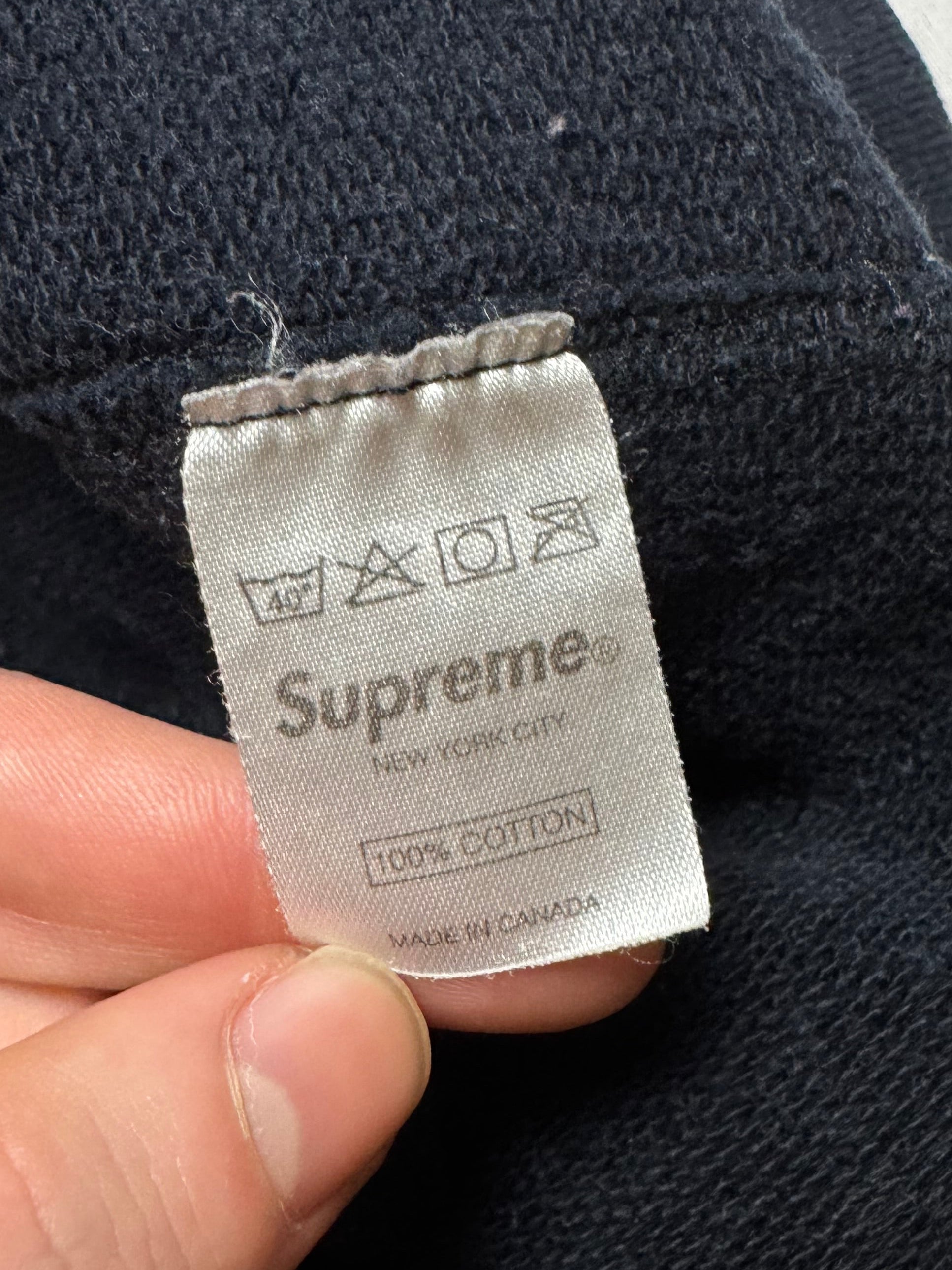 Supreme Black Screenprint Box Logo Crewneck 2007