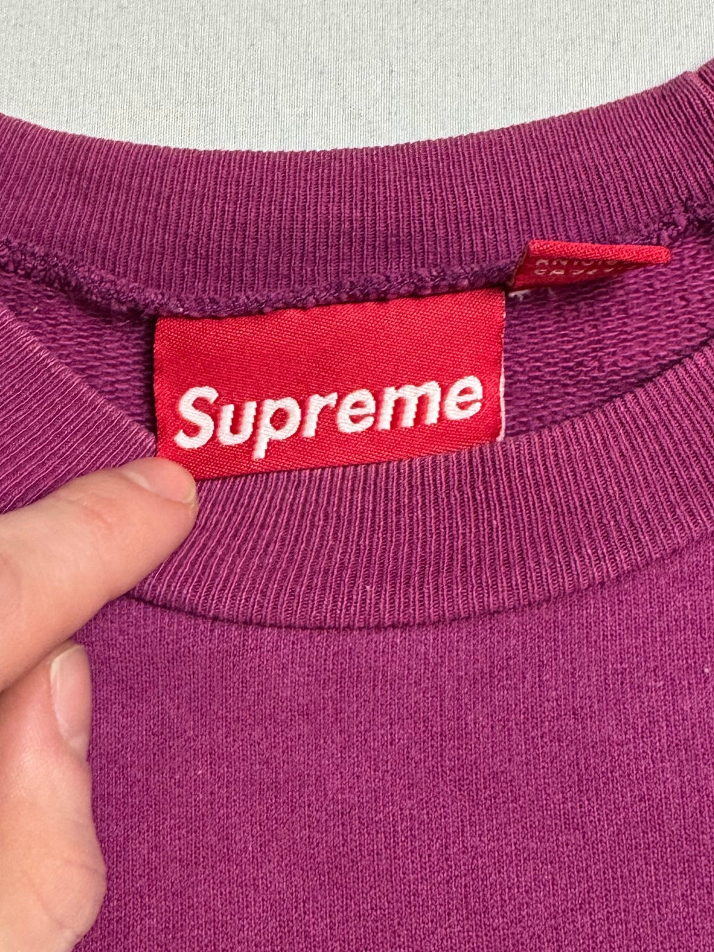 Supreme Teal/Magenta Screenprint Box Logo Crewneck 2007