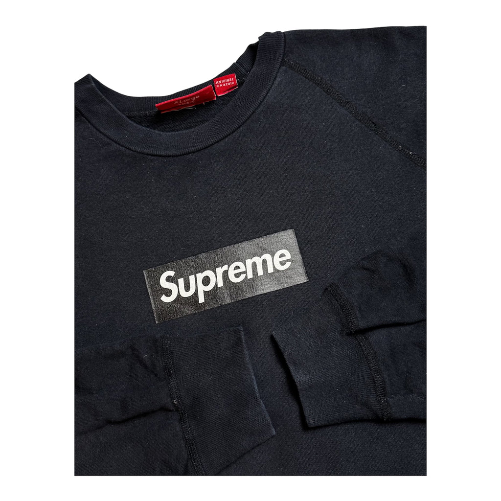 Supreme Black Screenprint Box Logo Crewneck 2007
