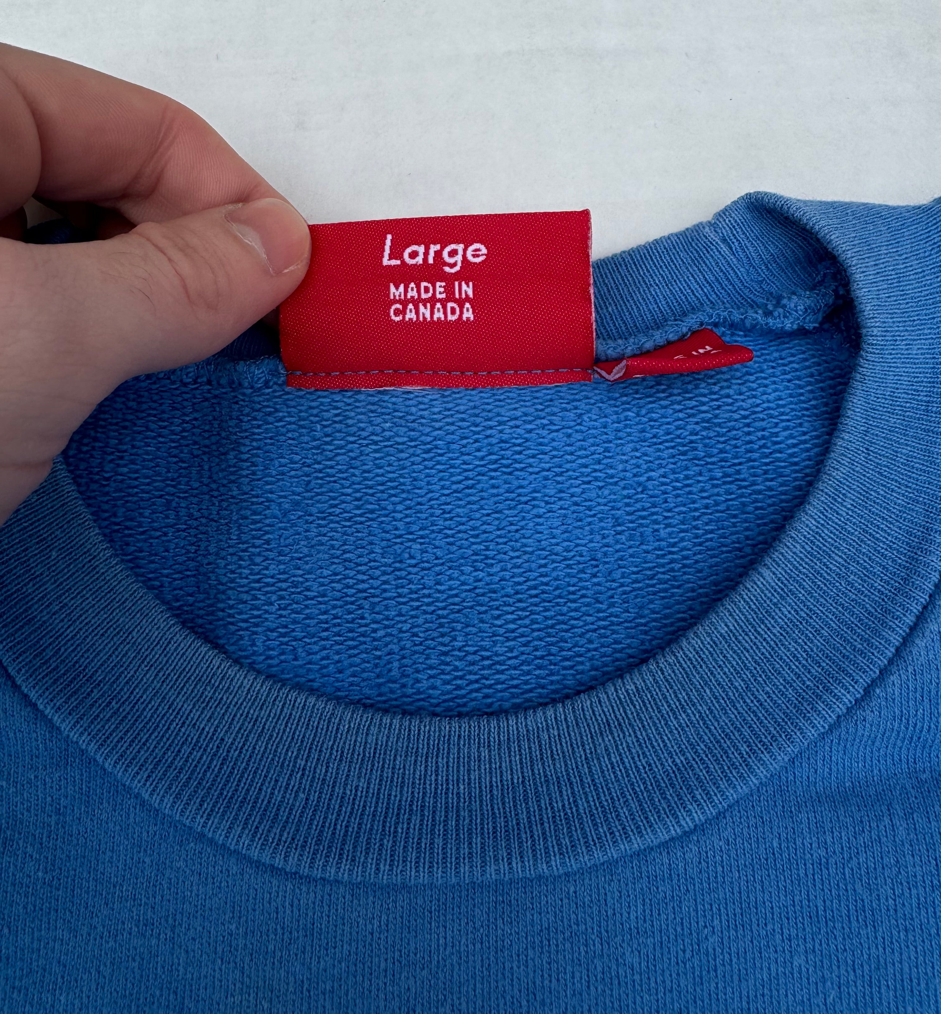 Supreme Orange/Blue Screenprint Box Logo Crewneck 2007