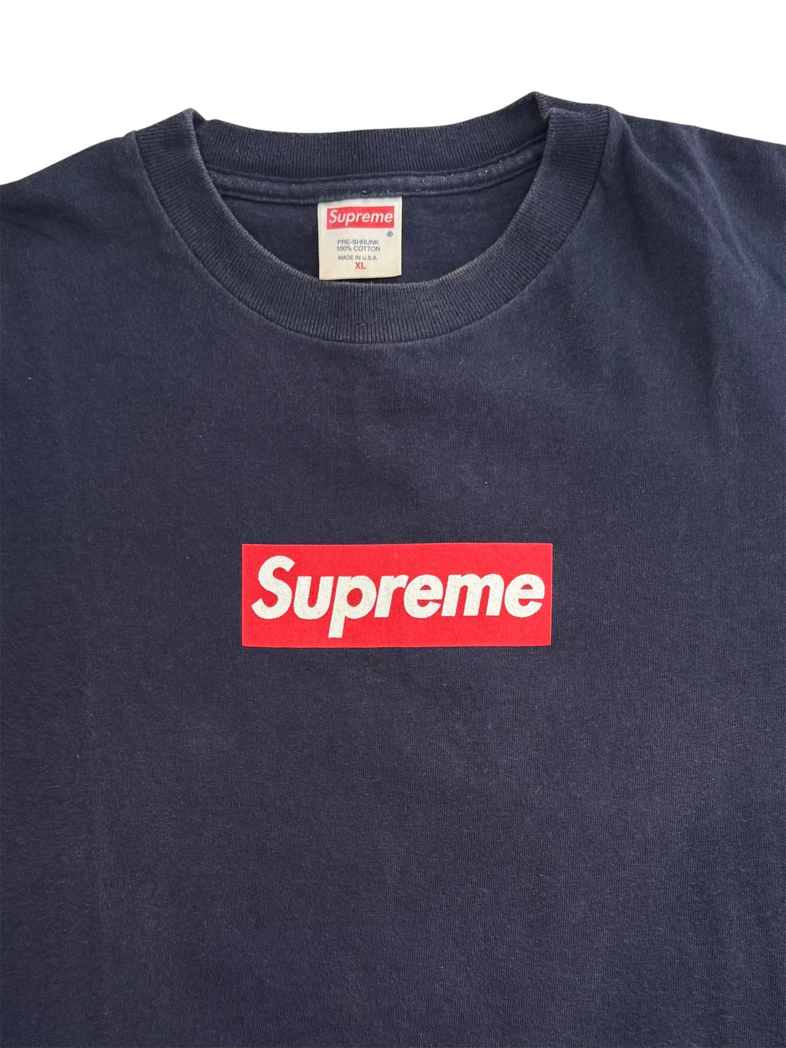 Supreme Red/Navy Box Logo Tee 1999