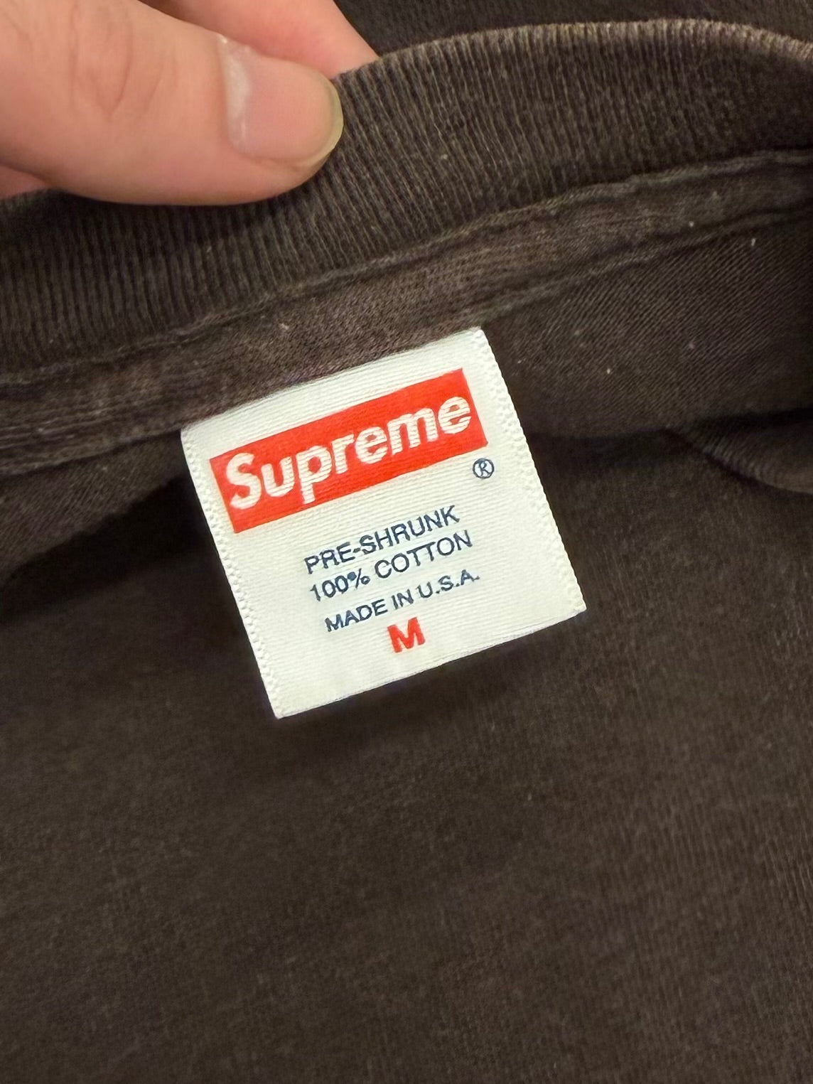 Supreme Brown Bandana Box Logo Tee 2001