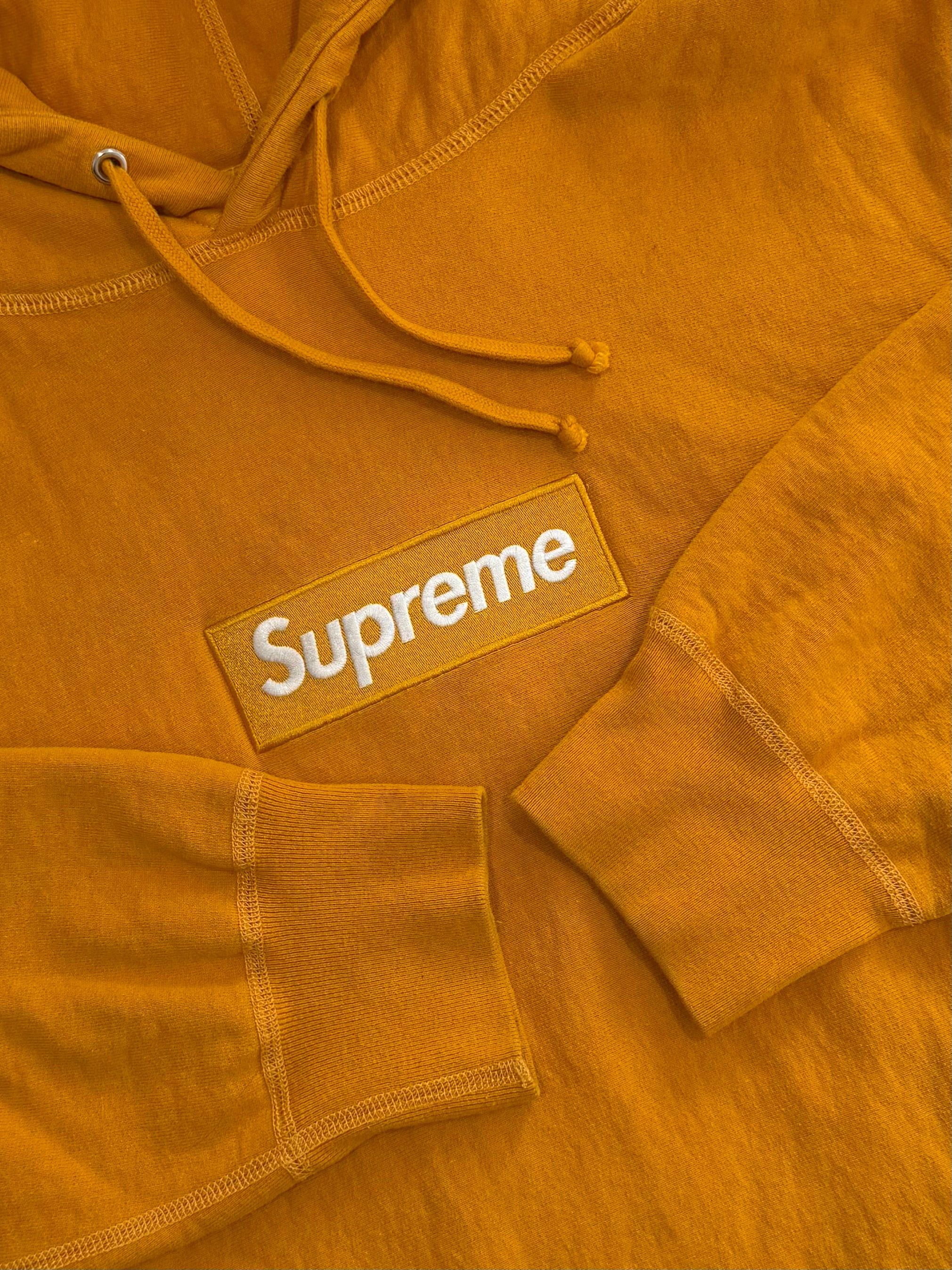 Supreme Mustard Box Logo Hoodie 2011