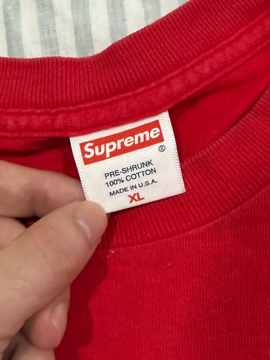 Supreme Red Bandana Box Logo Tee 2001