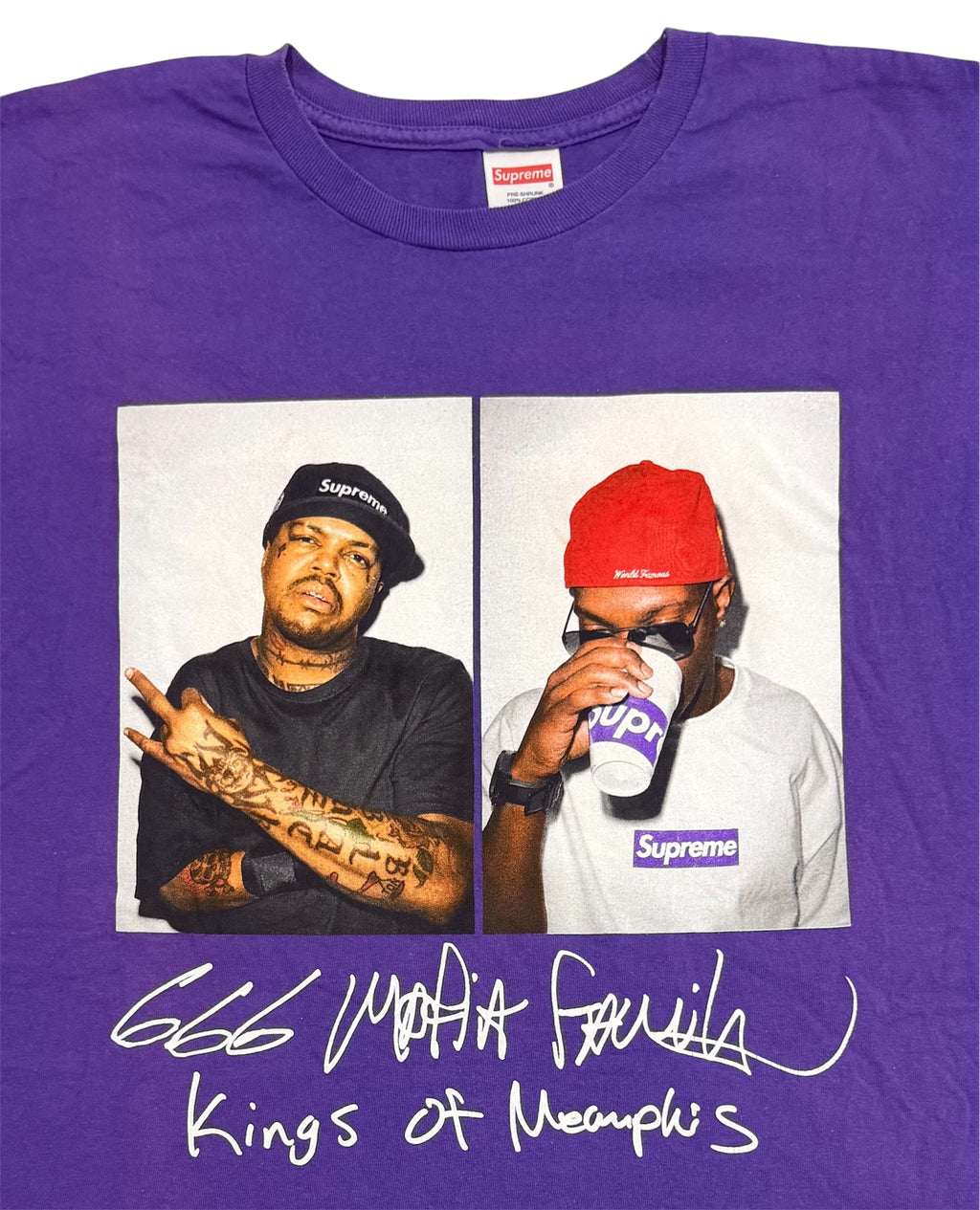 Supreme Three 6 Mafia Photo Tee 2012
