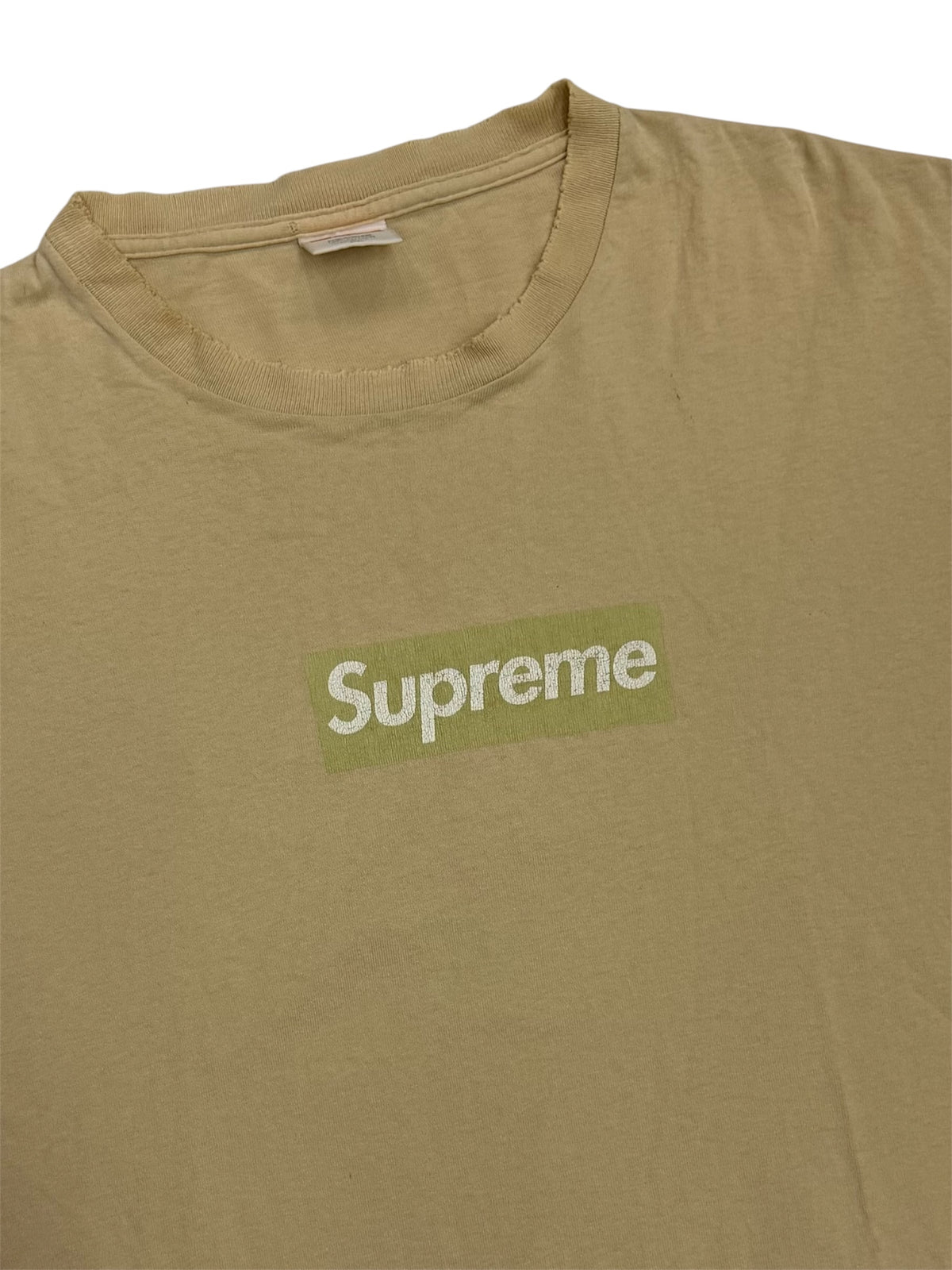 Supreme Tan Box Logo Tee 2003