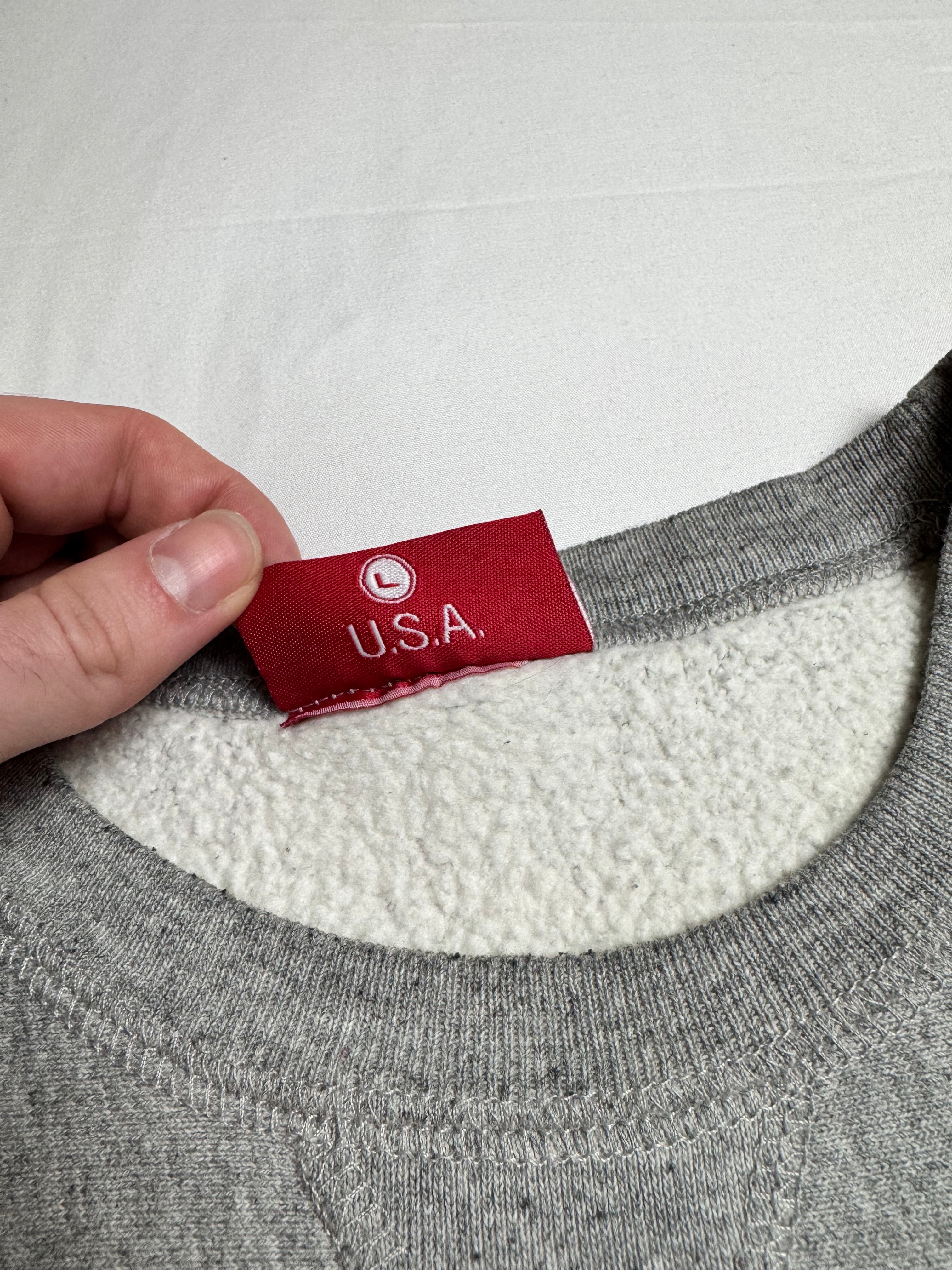 Supreme Navy/Grey Box Logo Crewneck 1997