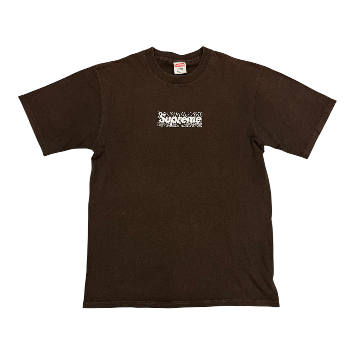 Supreme Brown Bandana Box Logo Tee 2001