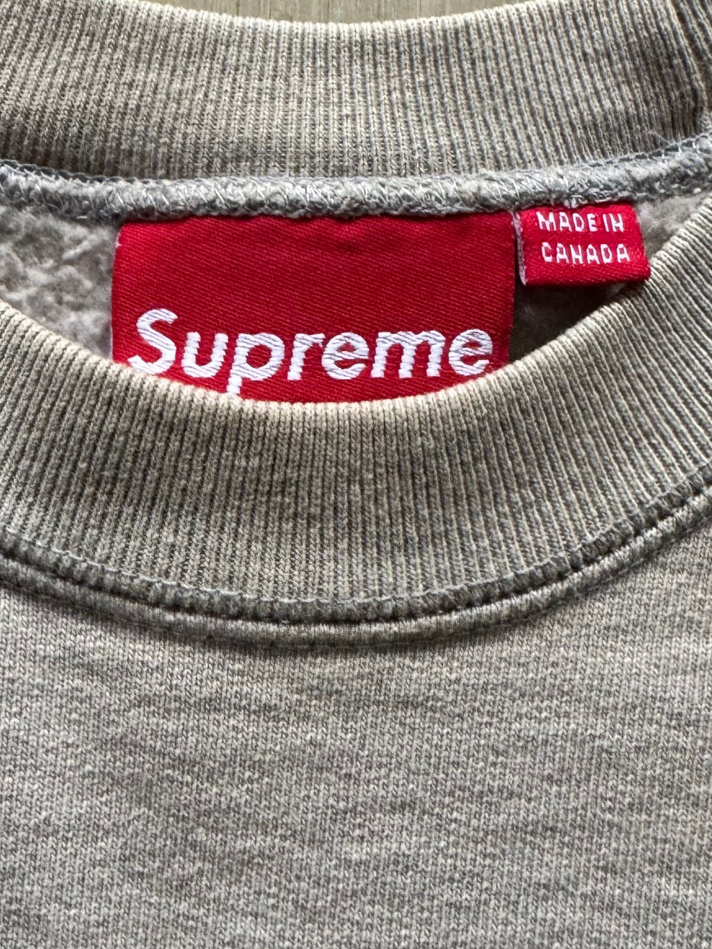 Supreme Teal/Oatmeal Box Logo Crewneck 2006