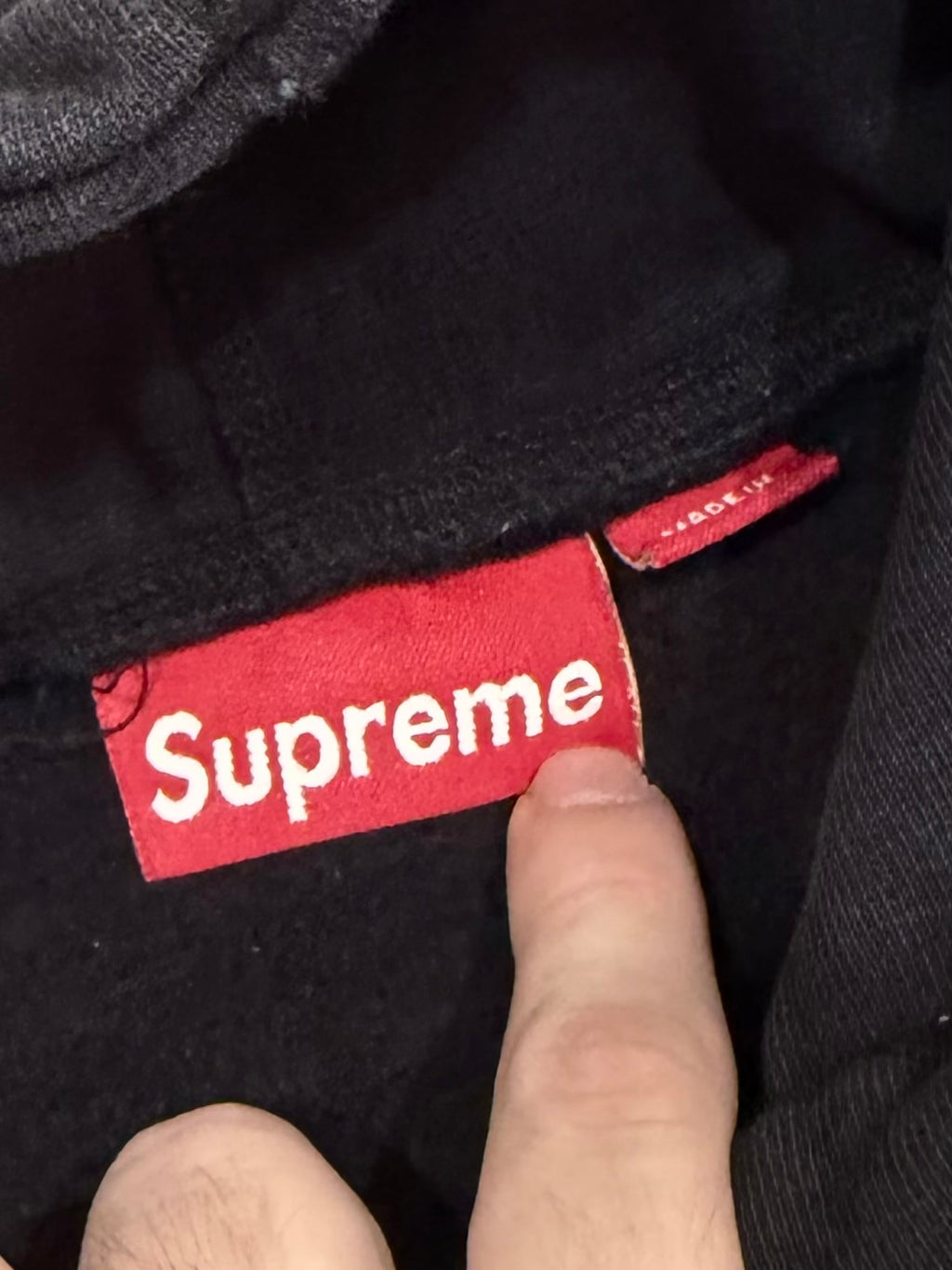 Supreme Black Box Logo Hoodie 2005