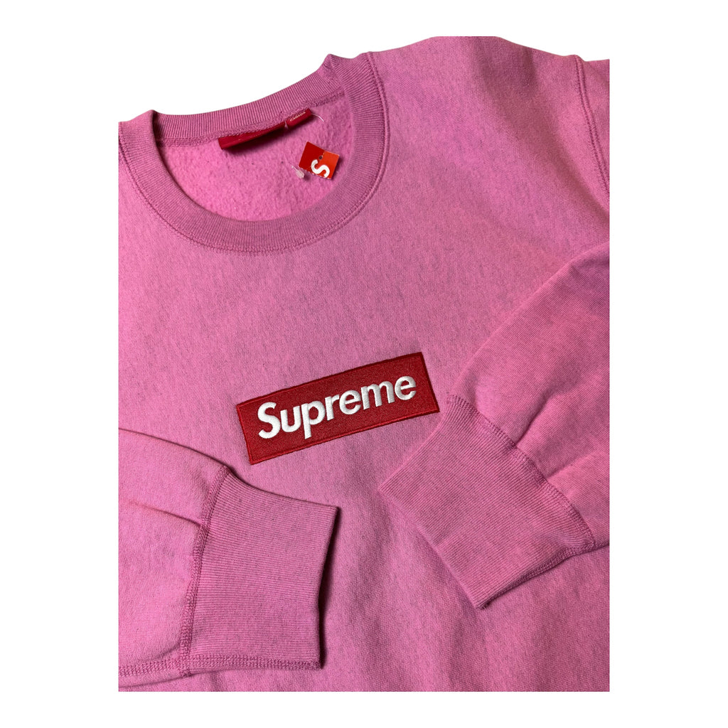 Supreme Red/Pink Box Logo Crewneck 2015