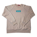 Supreme Teal/Oatmeal Box Logo Crewneck 2006