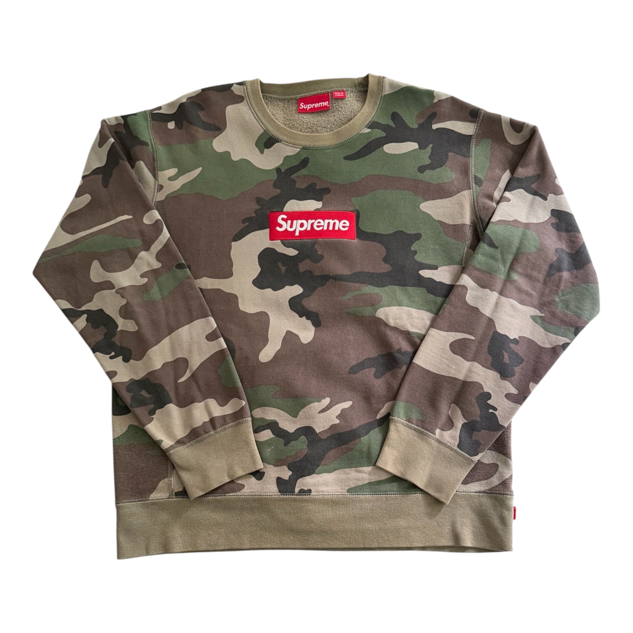 Supreme Camo Box Logo Crewneck 2015