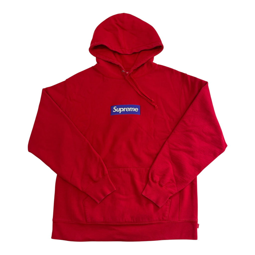 Supreme Red Box Logo Hoodie 2017