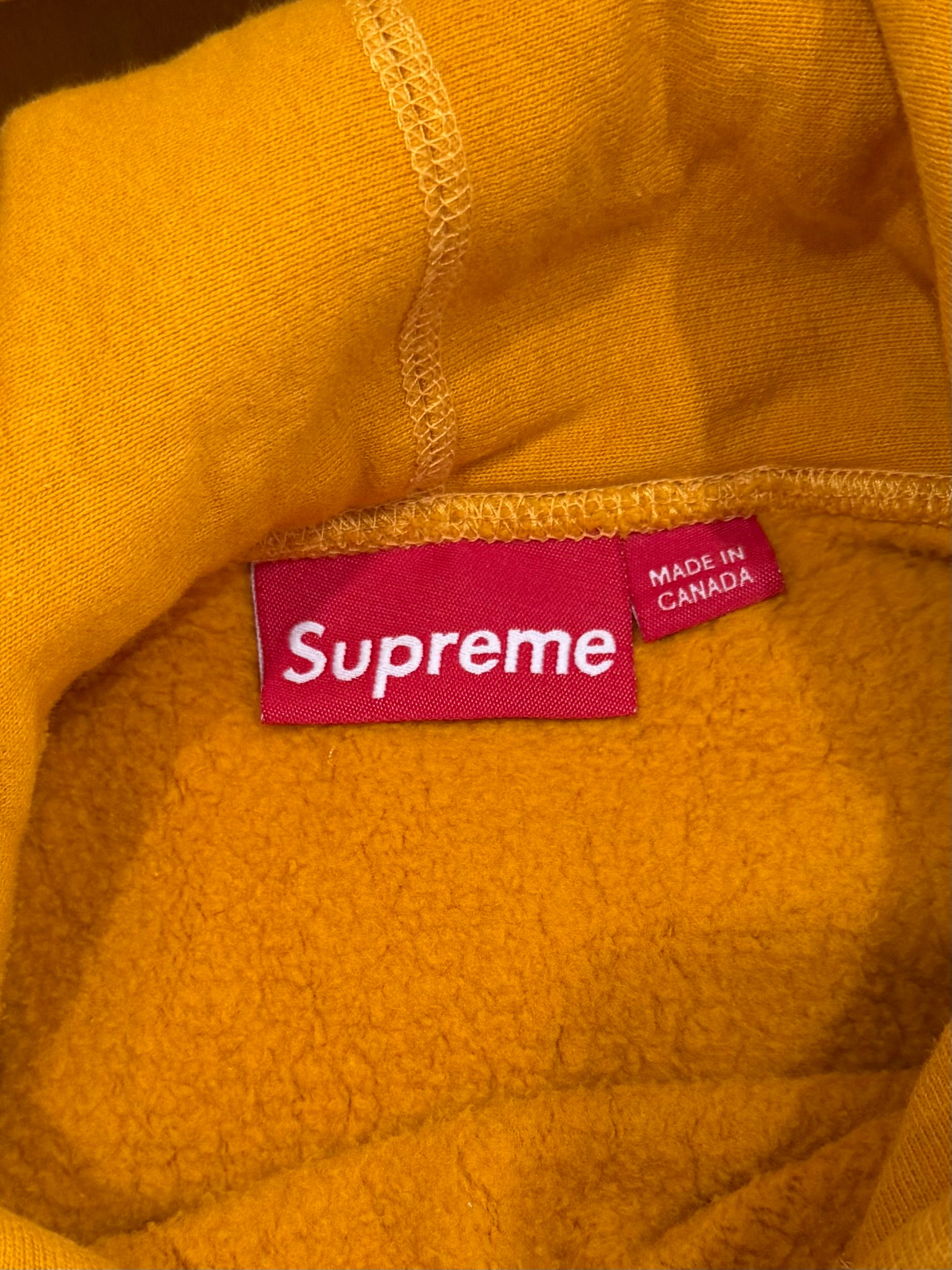 Supreme Mustard Box Logo Hoodie 2011