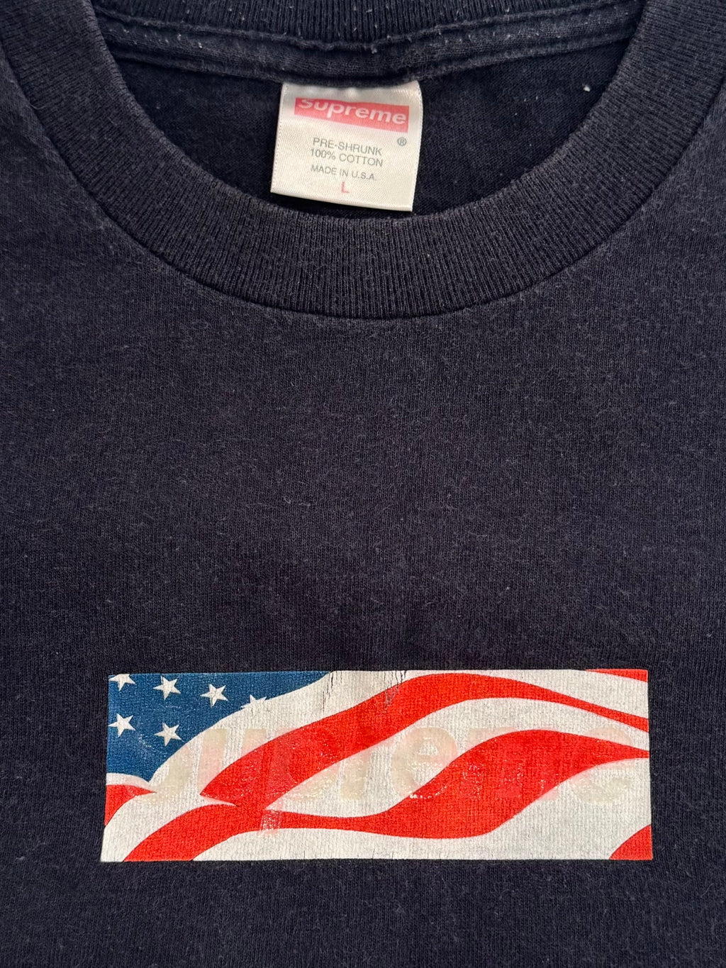 Supreme 9/11 Patriot Box Logo Tee 2001