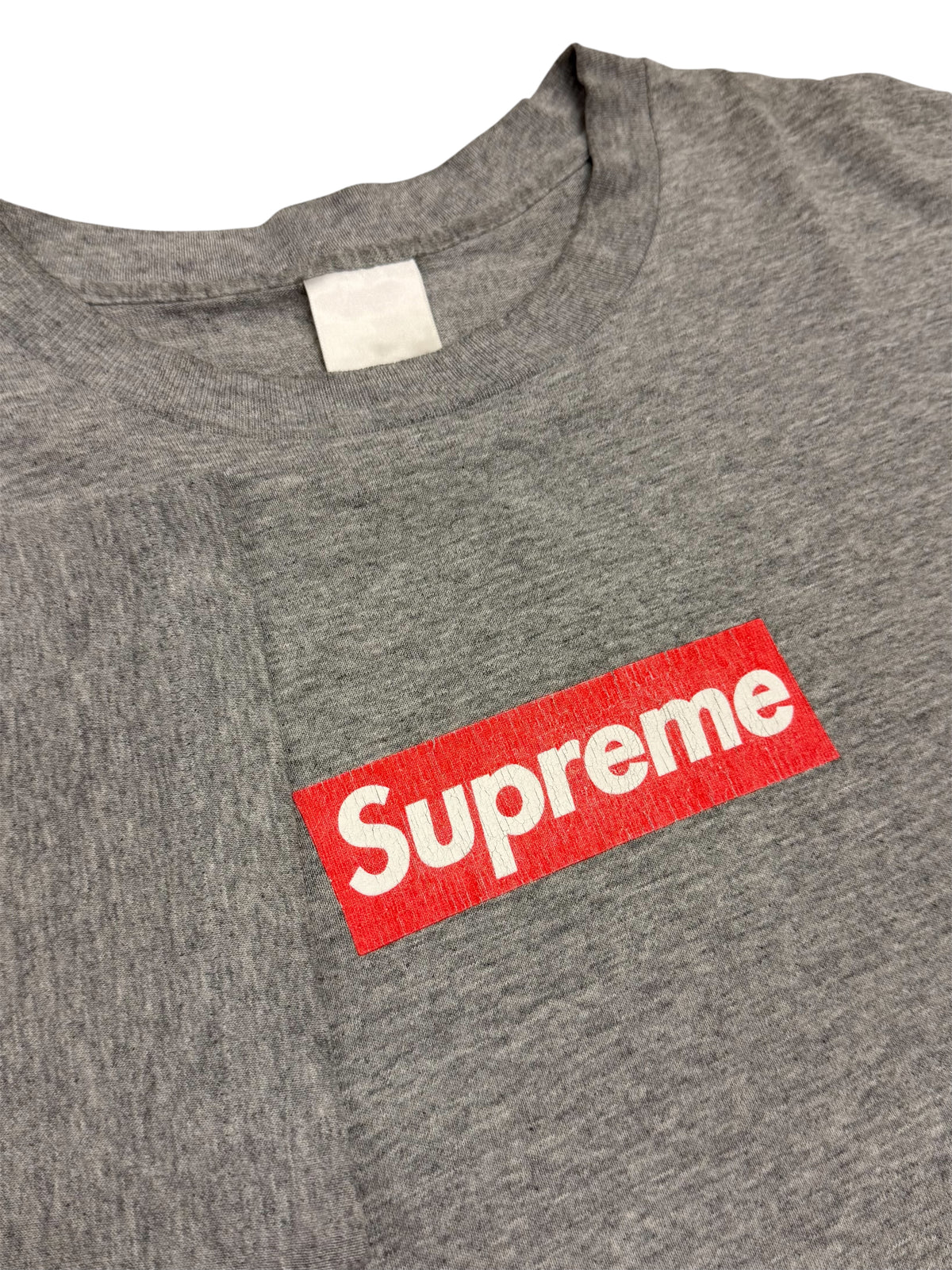 Supreme Red on Grey Box Logo Tee 1999