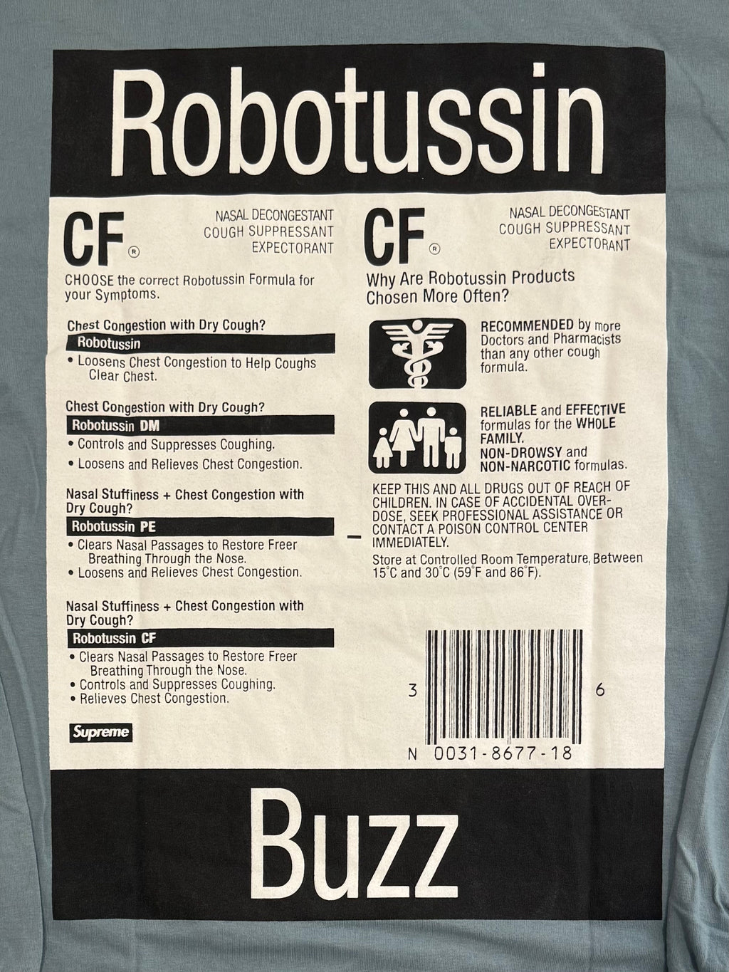 Supreme Robotussin Tee 2013