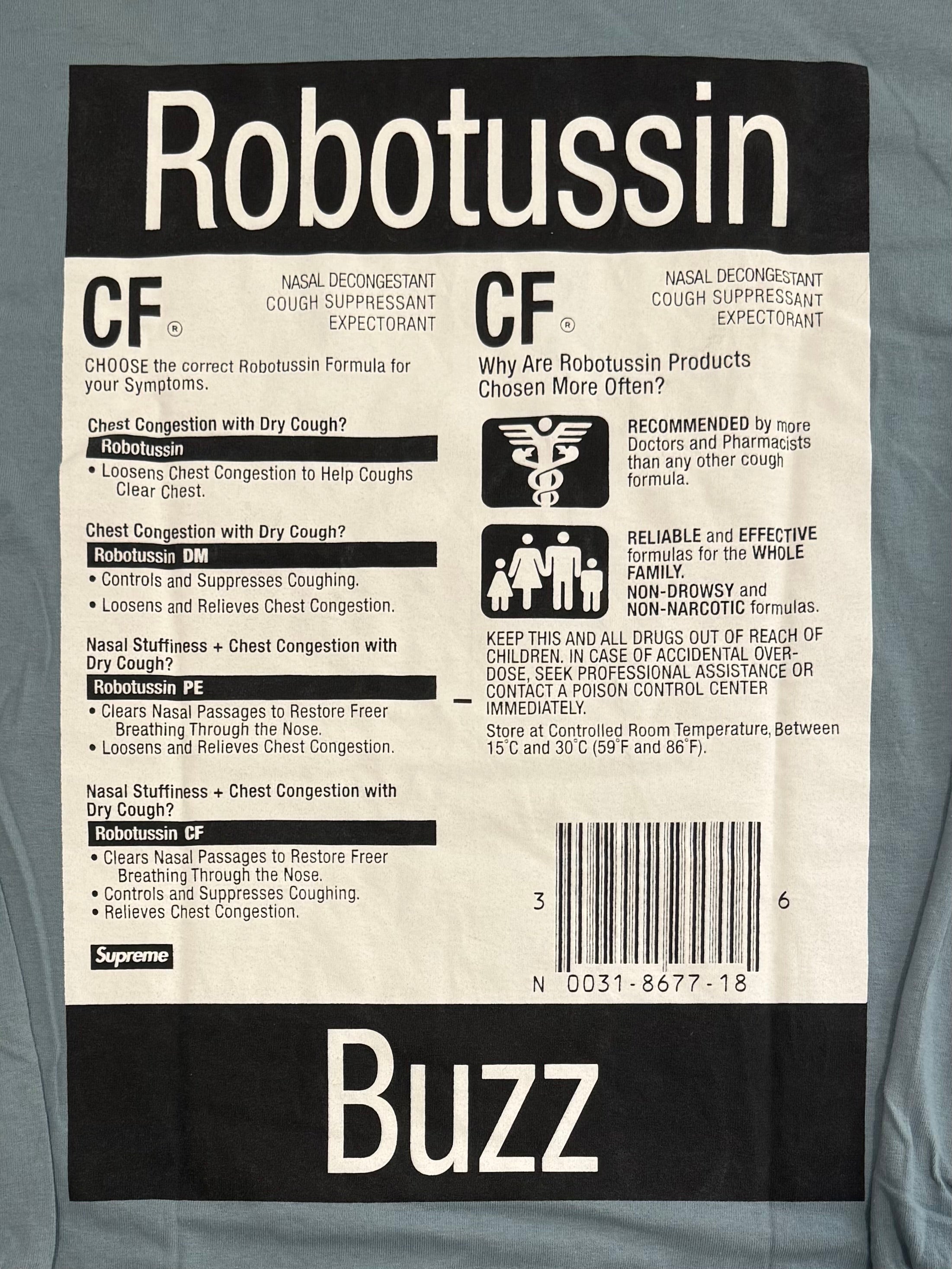 Supreme Robotussin Tee 2013