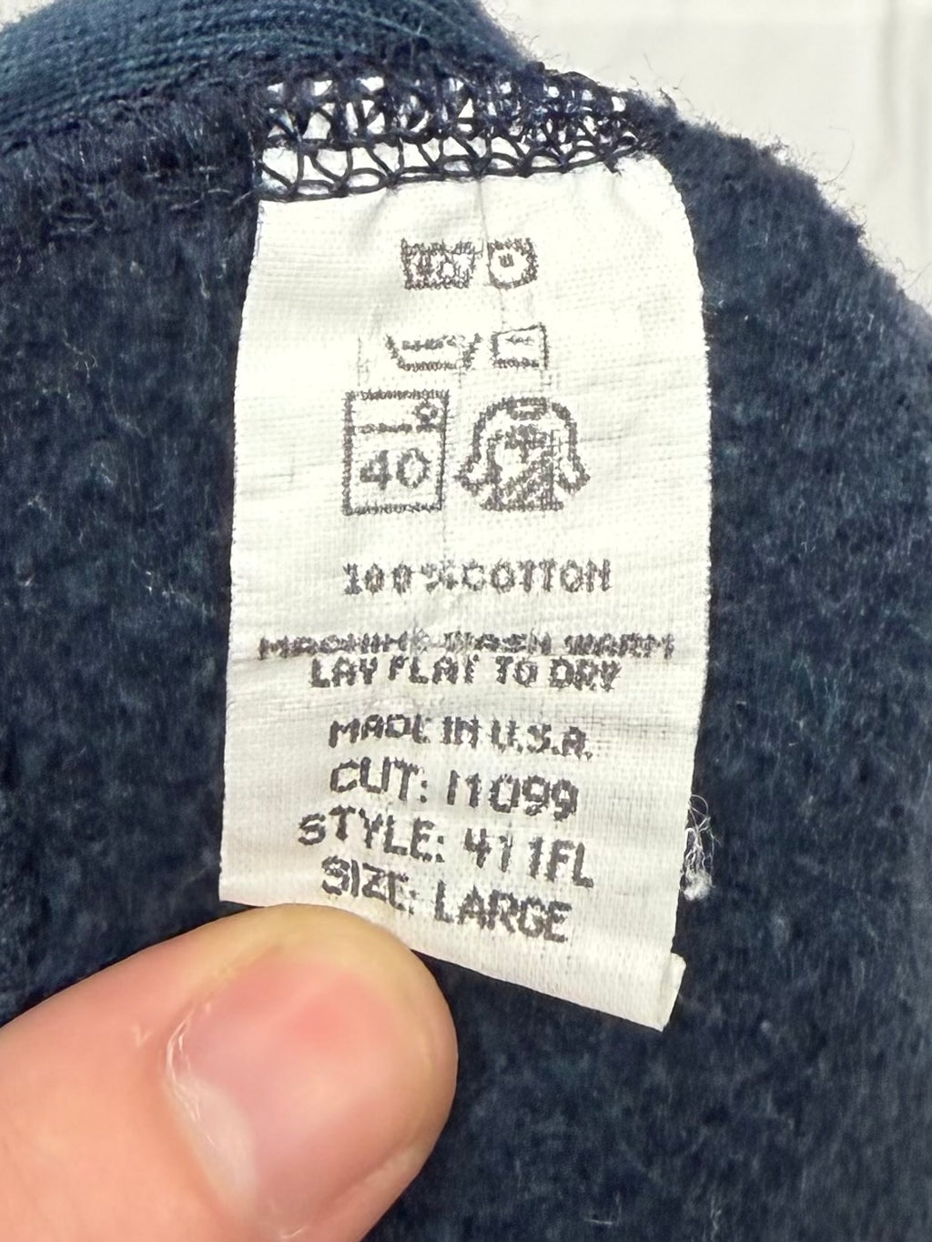 Supreme Red on Navy Box Logo Crewneck 1997