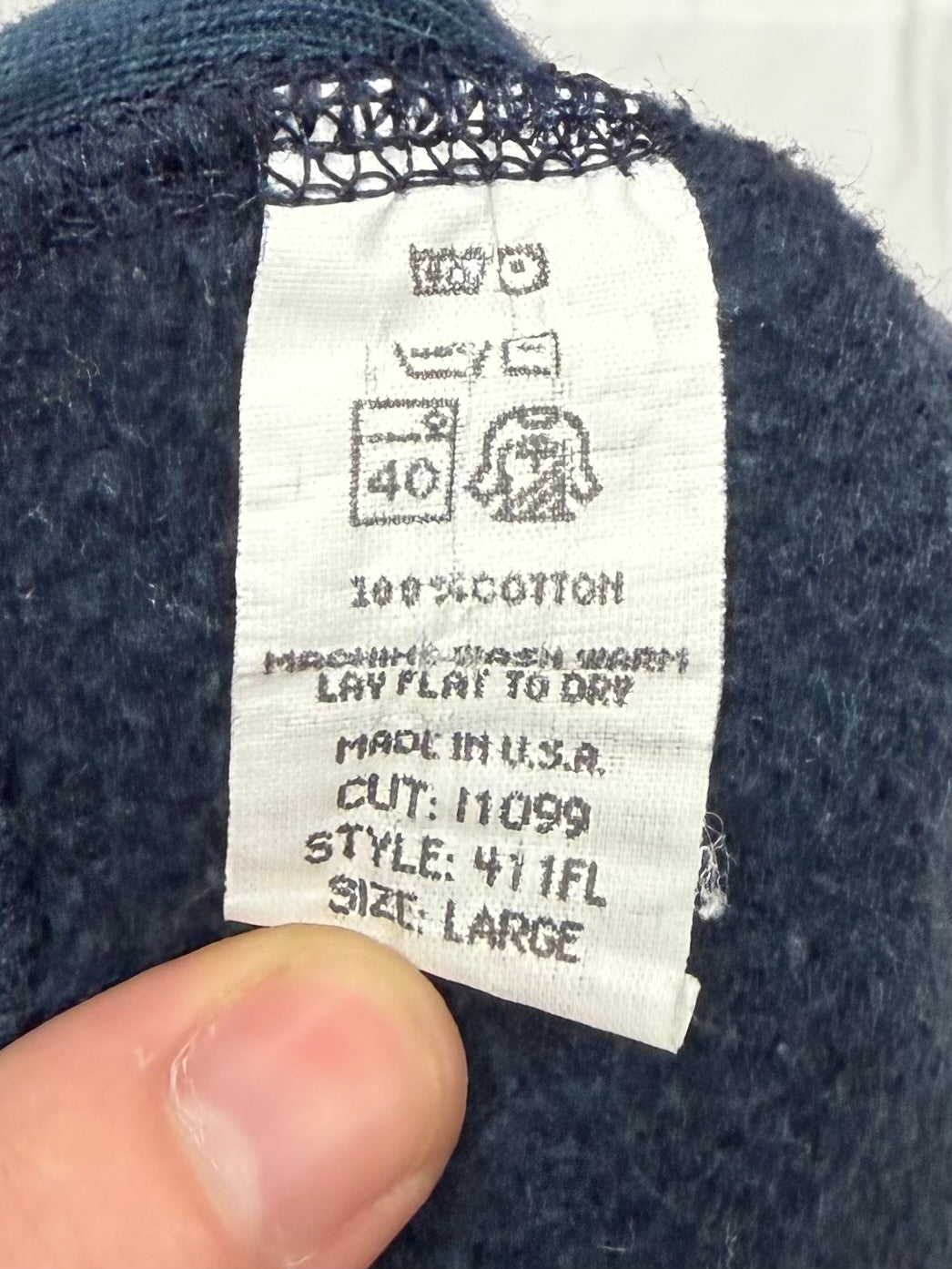 Supreme Red on Navy Box Logo Crewneck 1997