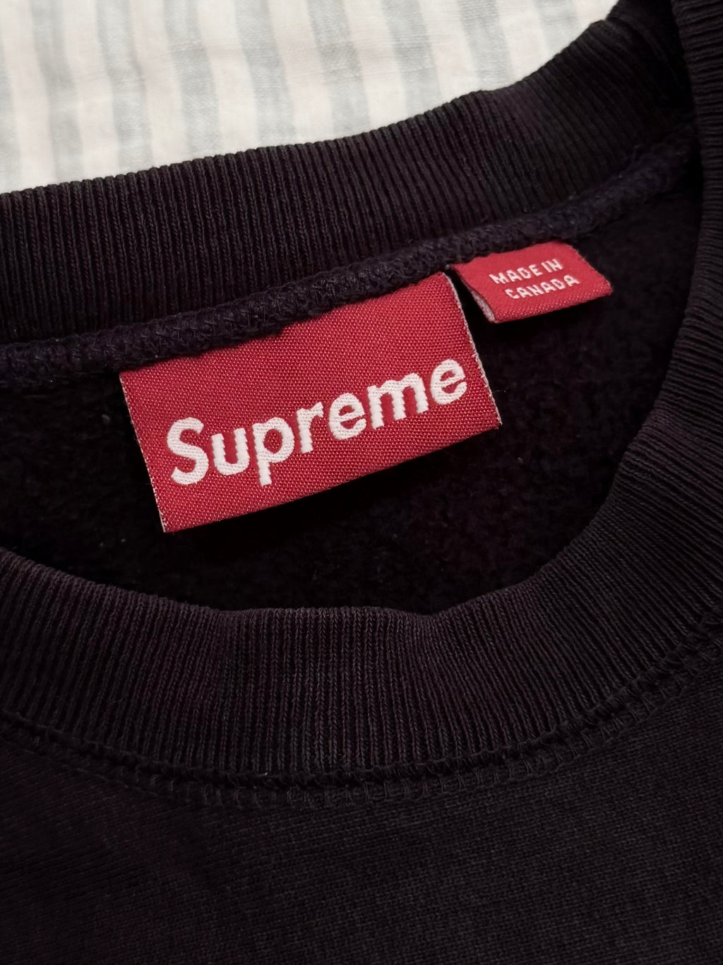 Supreme Navy Box Logo Crewneck 2003