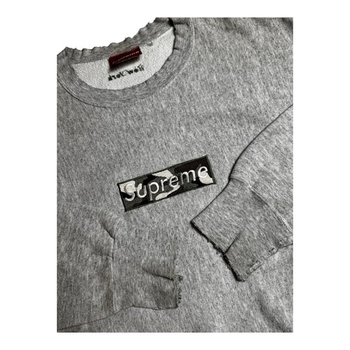 Supreme 1st Anniversary Camo Box Logo Crewneck 1995
