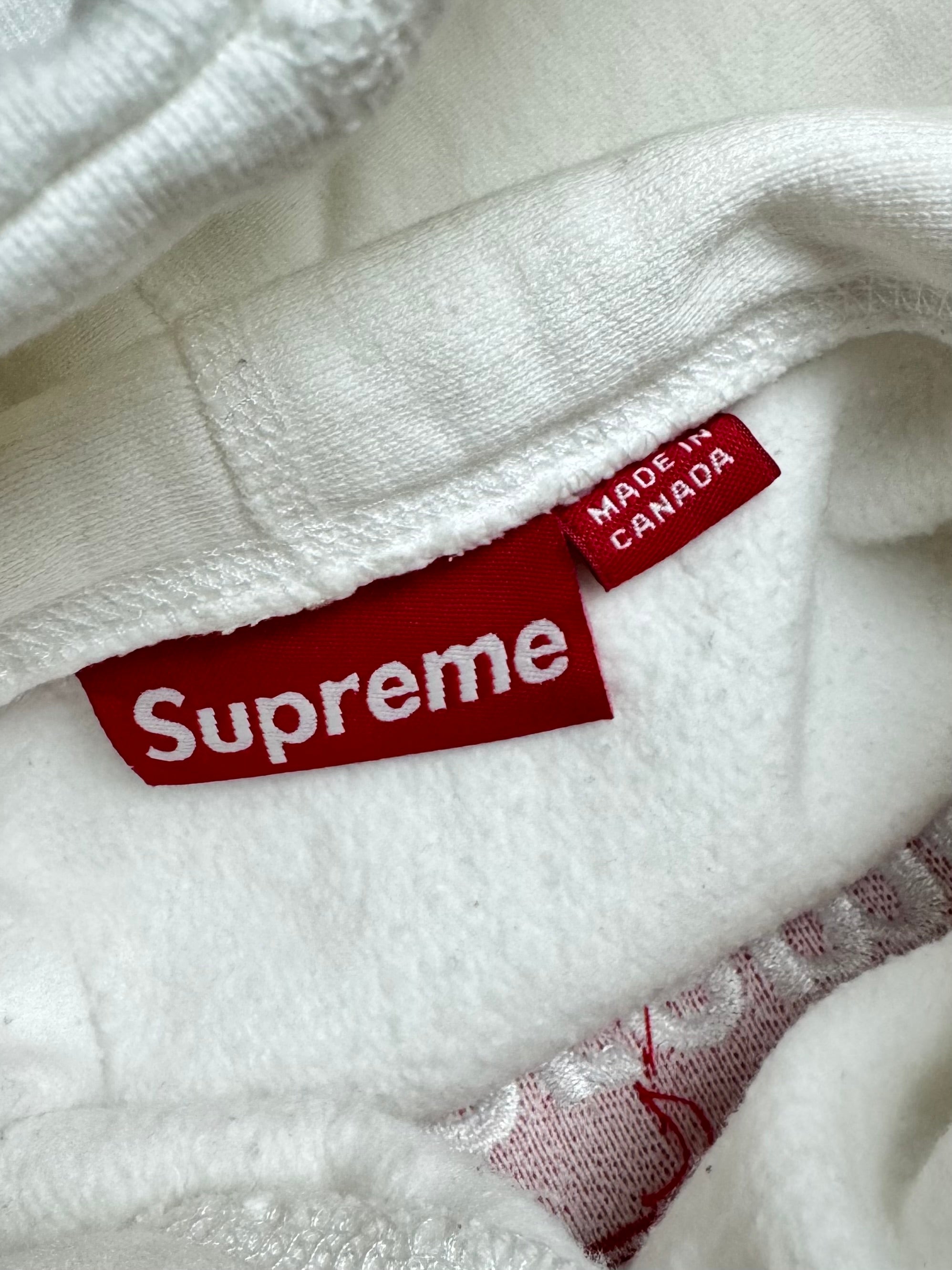 Supreme Red/White Box Logo Hoodie 2003