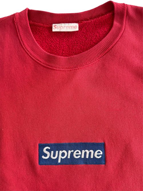 Supreme 1994 Navy/Red Box Logo Crewneck
