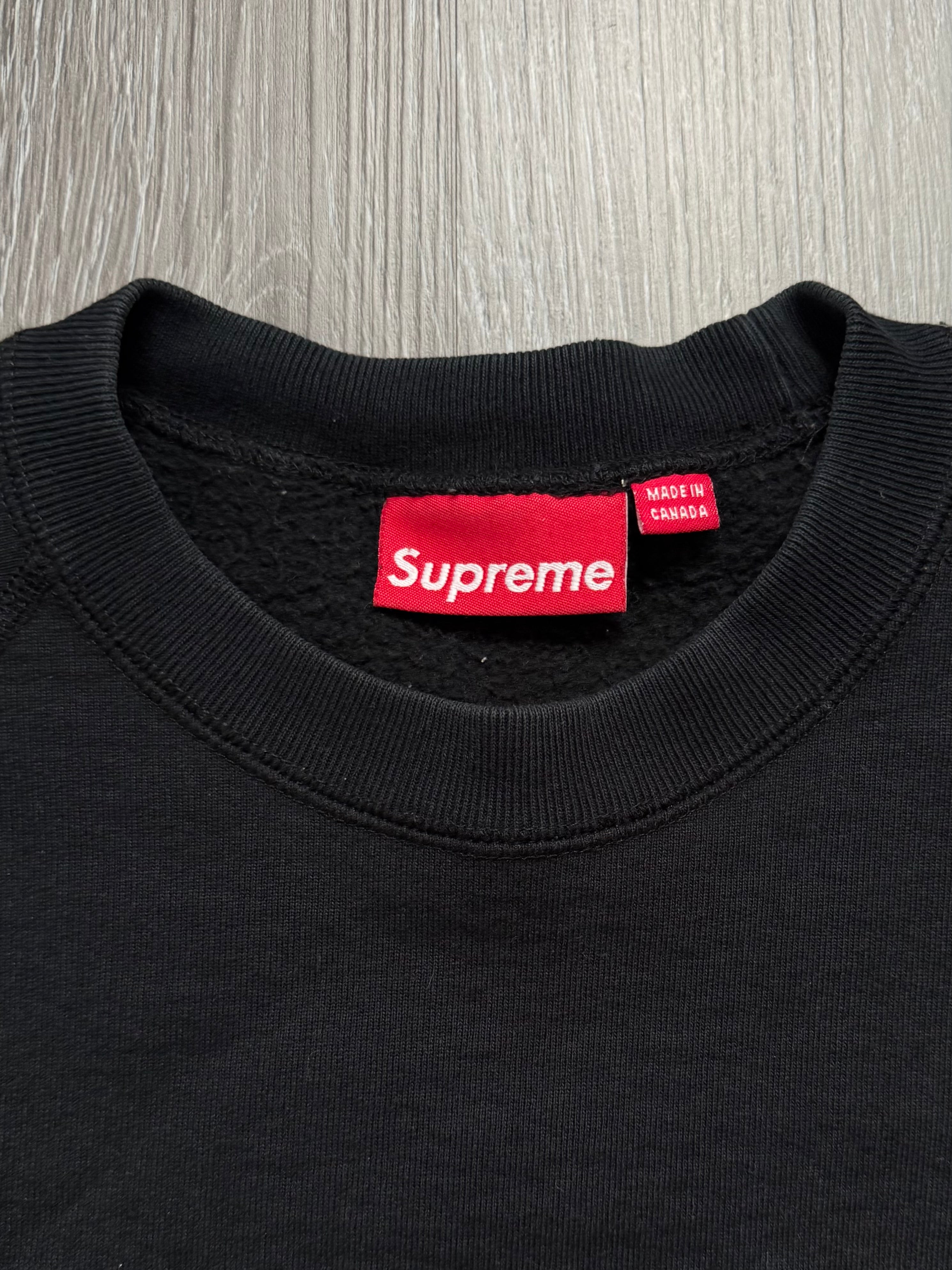 Supreme Purple/Black Box Logo Crewneck 2006