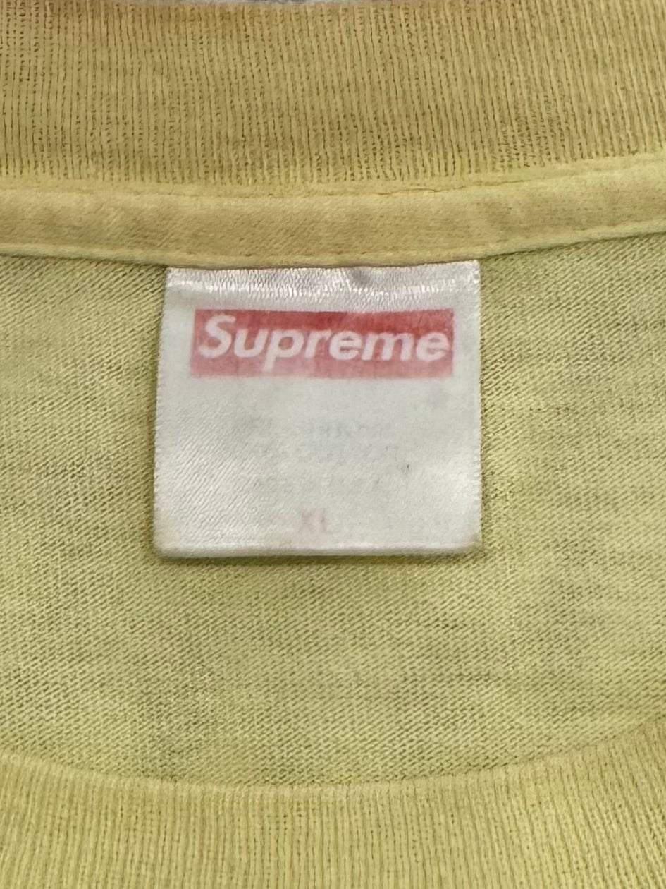 Supreme Monogram Box Logo Tee Yellow 2000