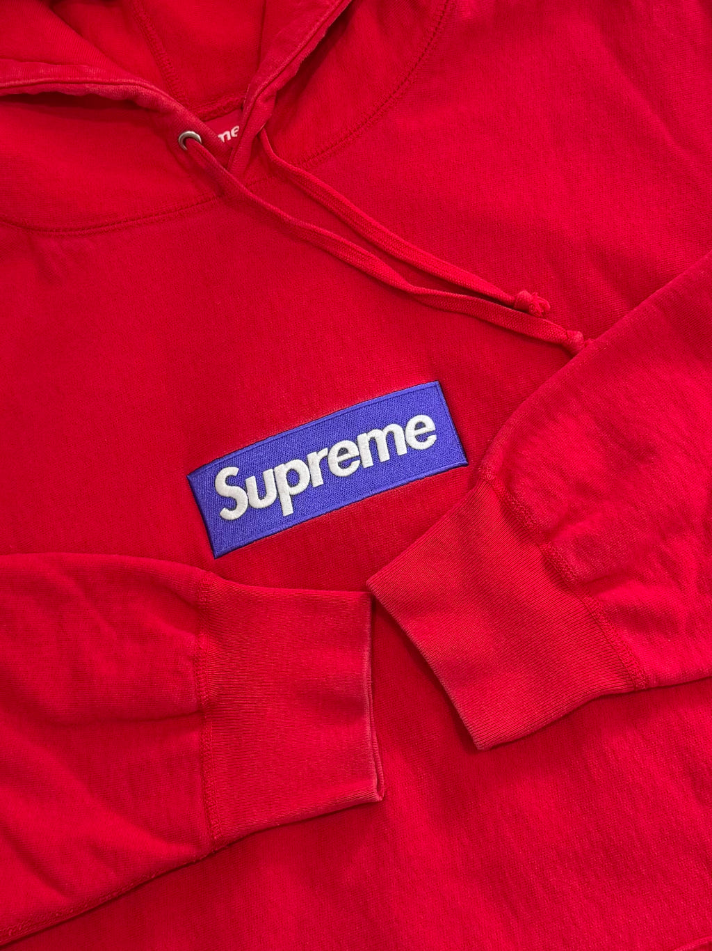Supreme Red Box Logo Hoodie 2017