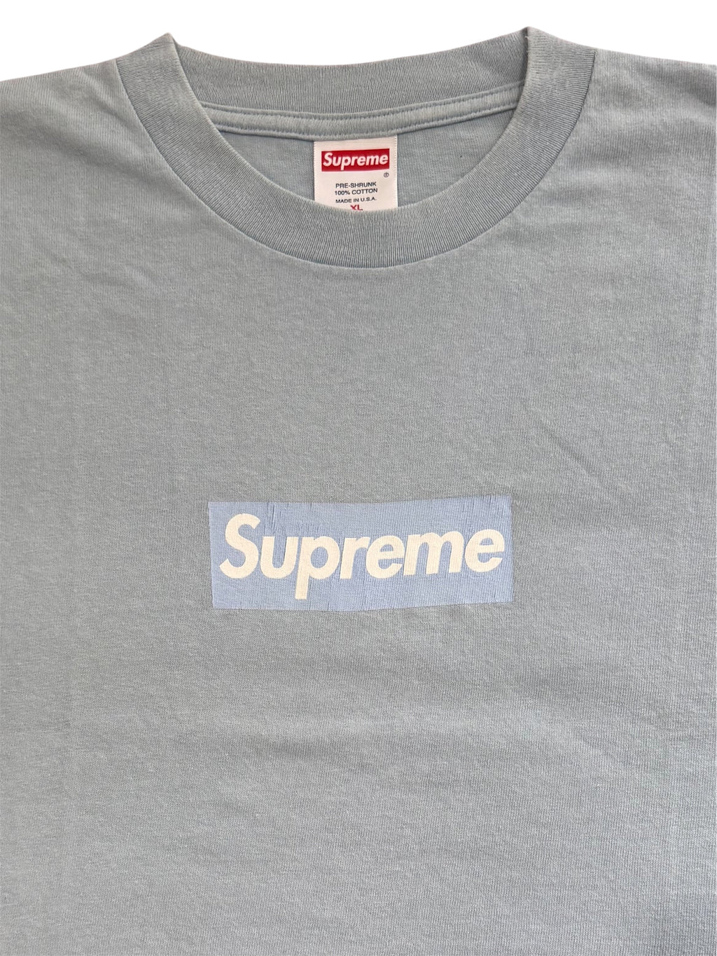 Supreme Ice Blue Box Logo Tee 2003