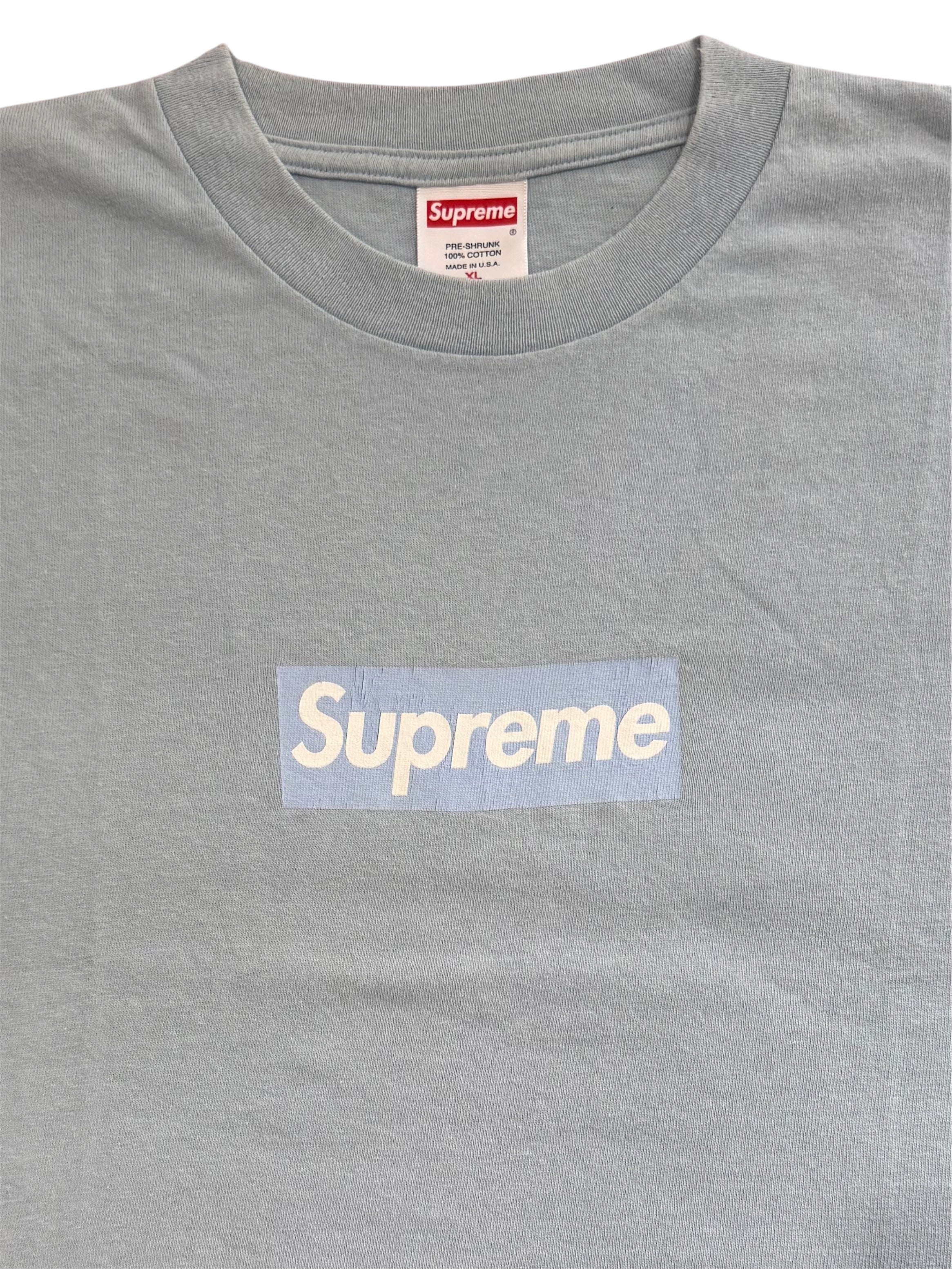 Supreme Ice Blue Box Logo Tee 2003