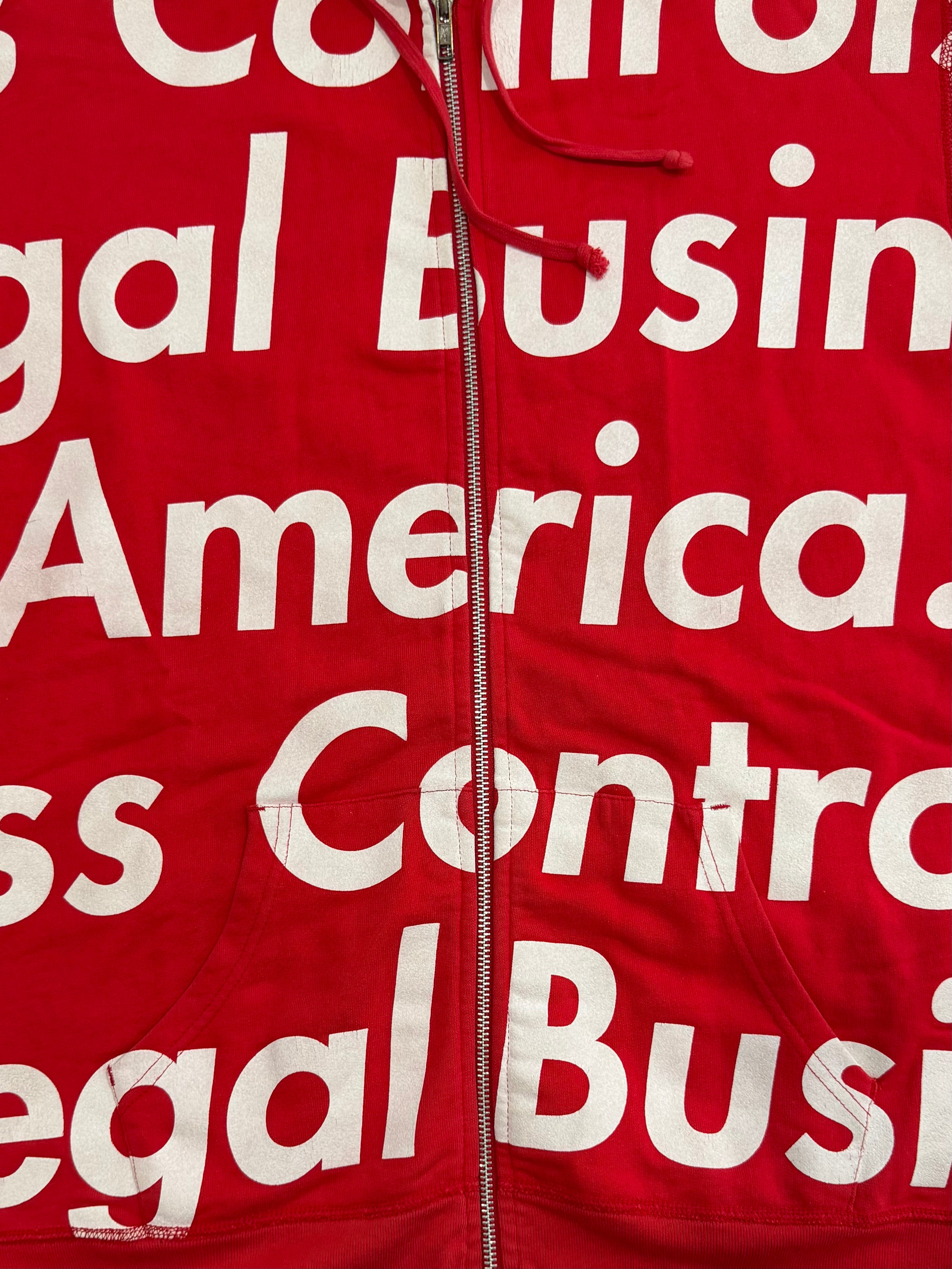 Supreme Illegal Business Zip Up Hoodie 2007