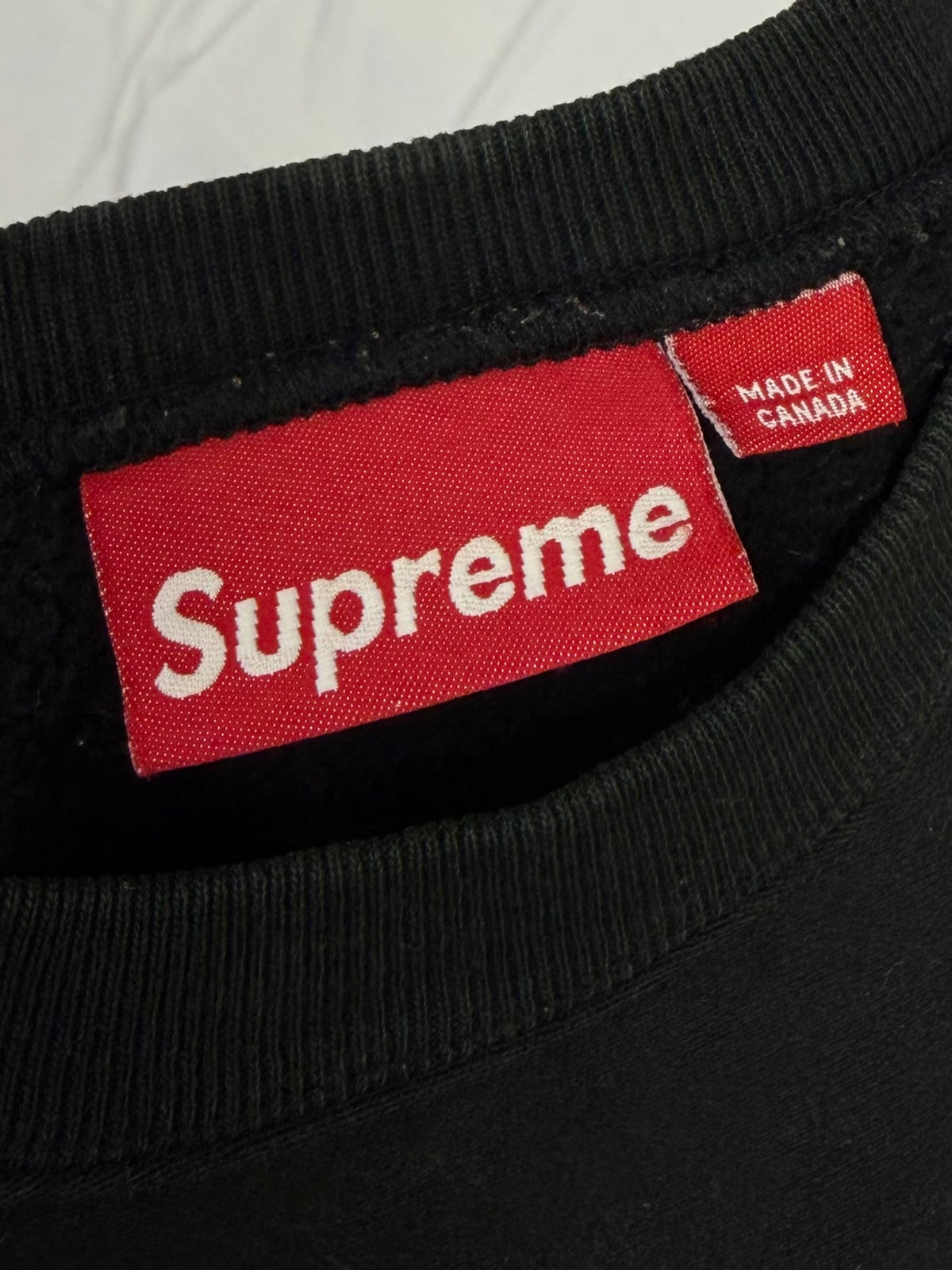 Supreme Black Box Logo Crewneck 1999
