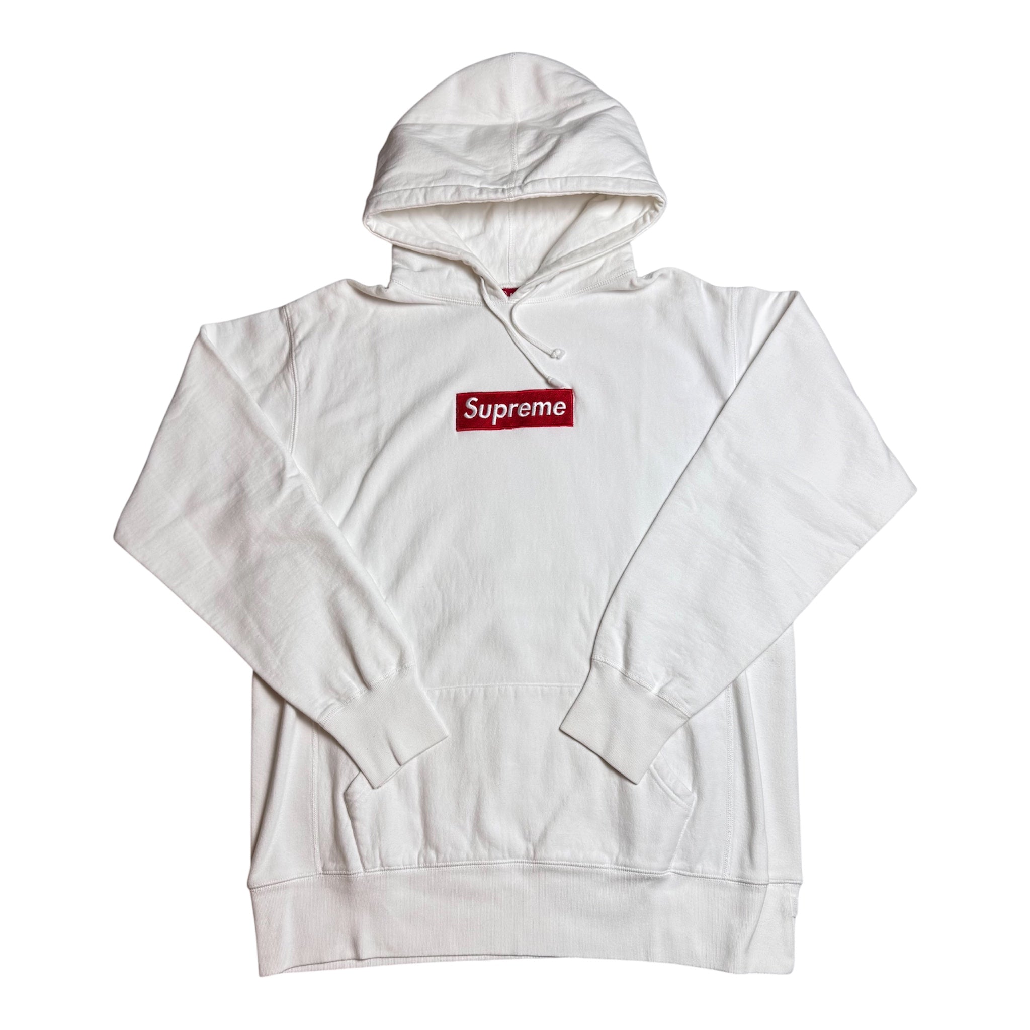 Supreme Red/White Box Logo Hoodie 2003