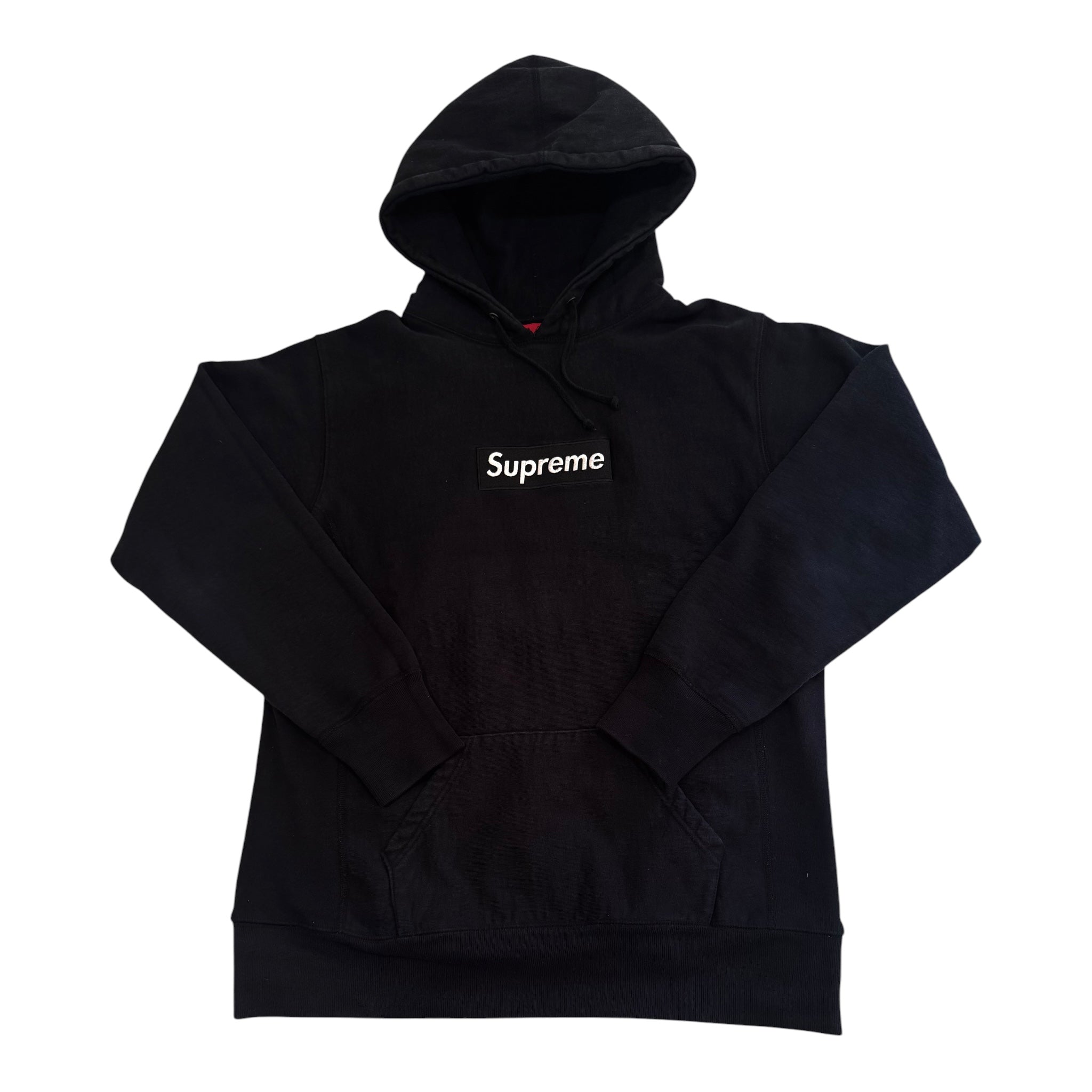 Supreme Black Box Logo Hoodie 2003