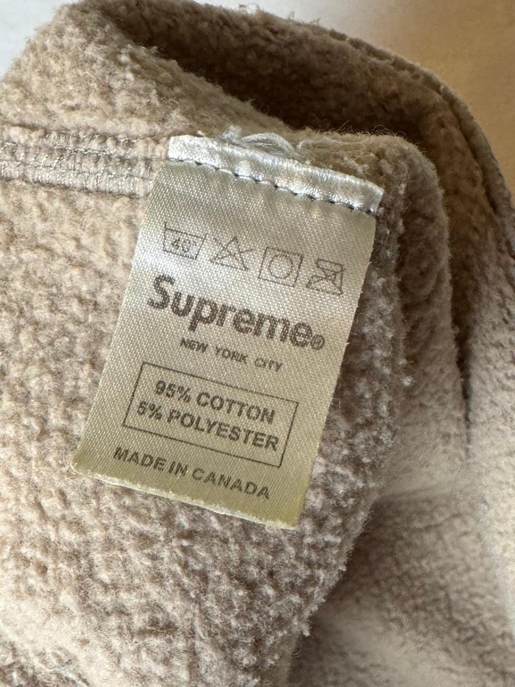 Supreme Teal/Oatmeal Box Logo Crewneck 2006
