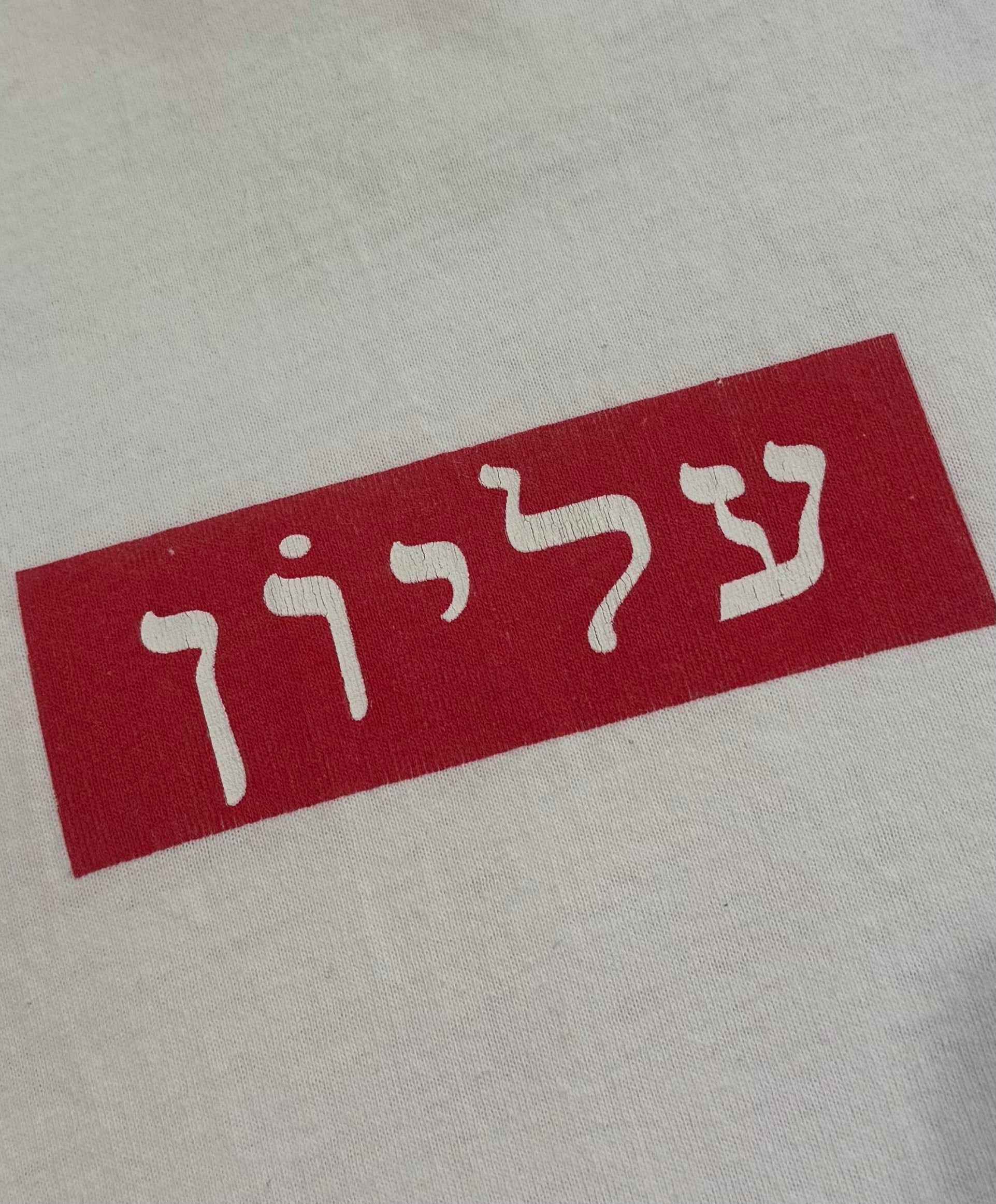 Supreme Hebrew Box Logo Tee 2004