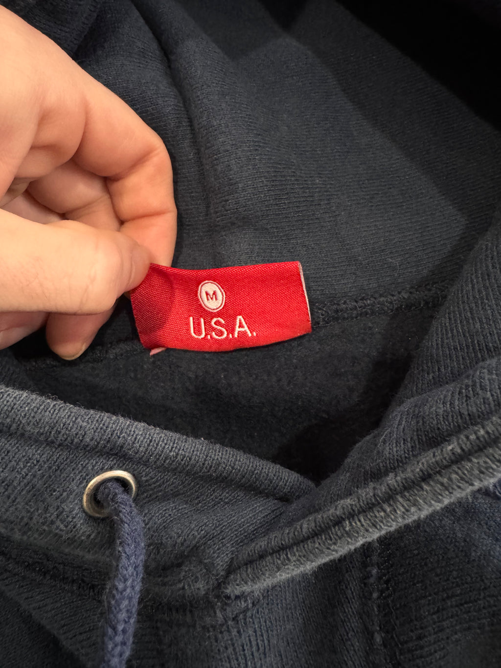 Supreme Ice/Navy Box Logo Hoodie 1997