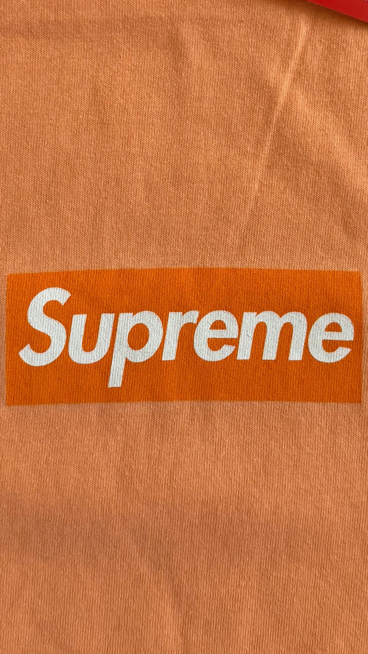 Supreme Orange Tonal Box Logo Tee 2007