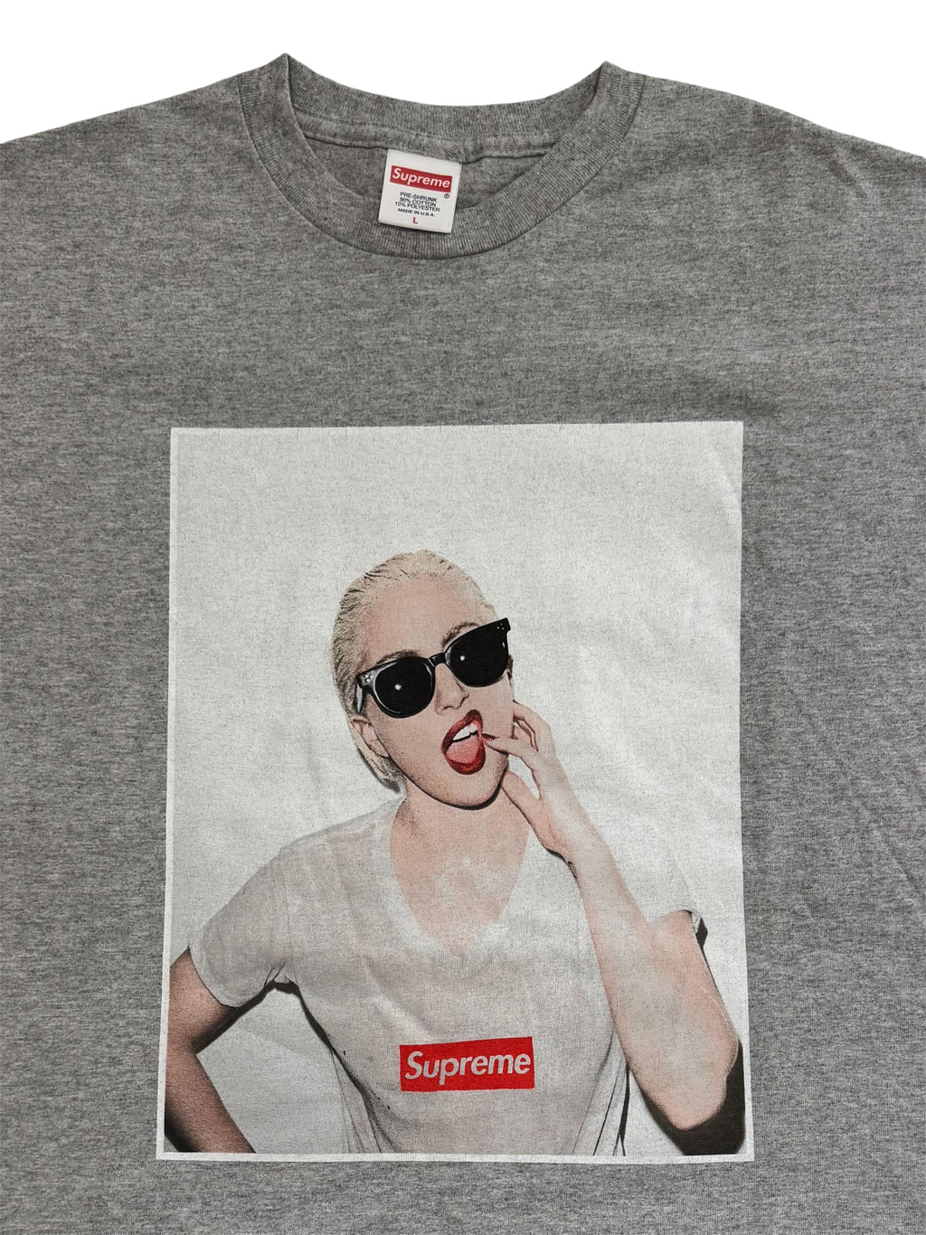 Supreme Lady Gaga Sample Photo Tee 2011