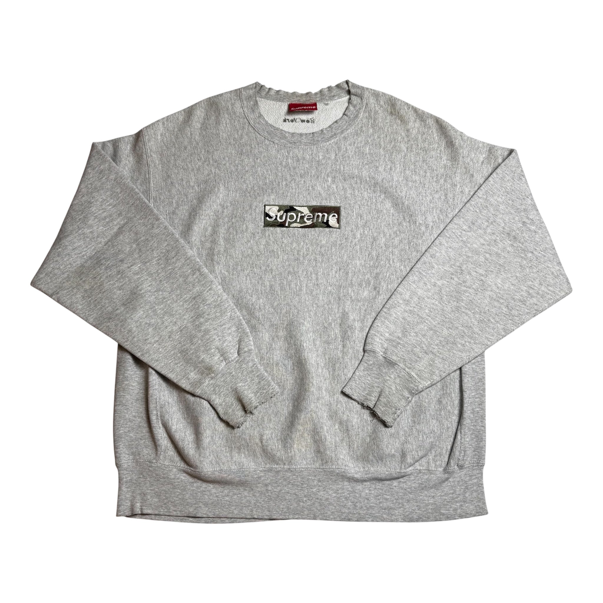 Supreme 1st Anniversary Camo Box Logo Crewneck 1995