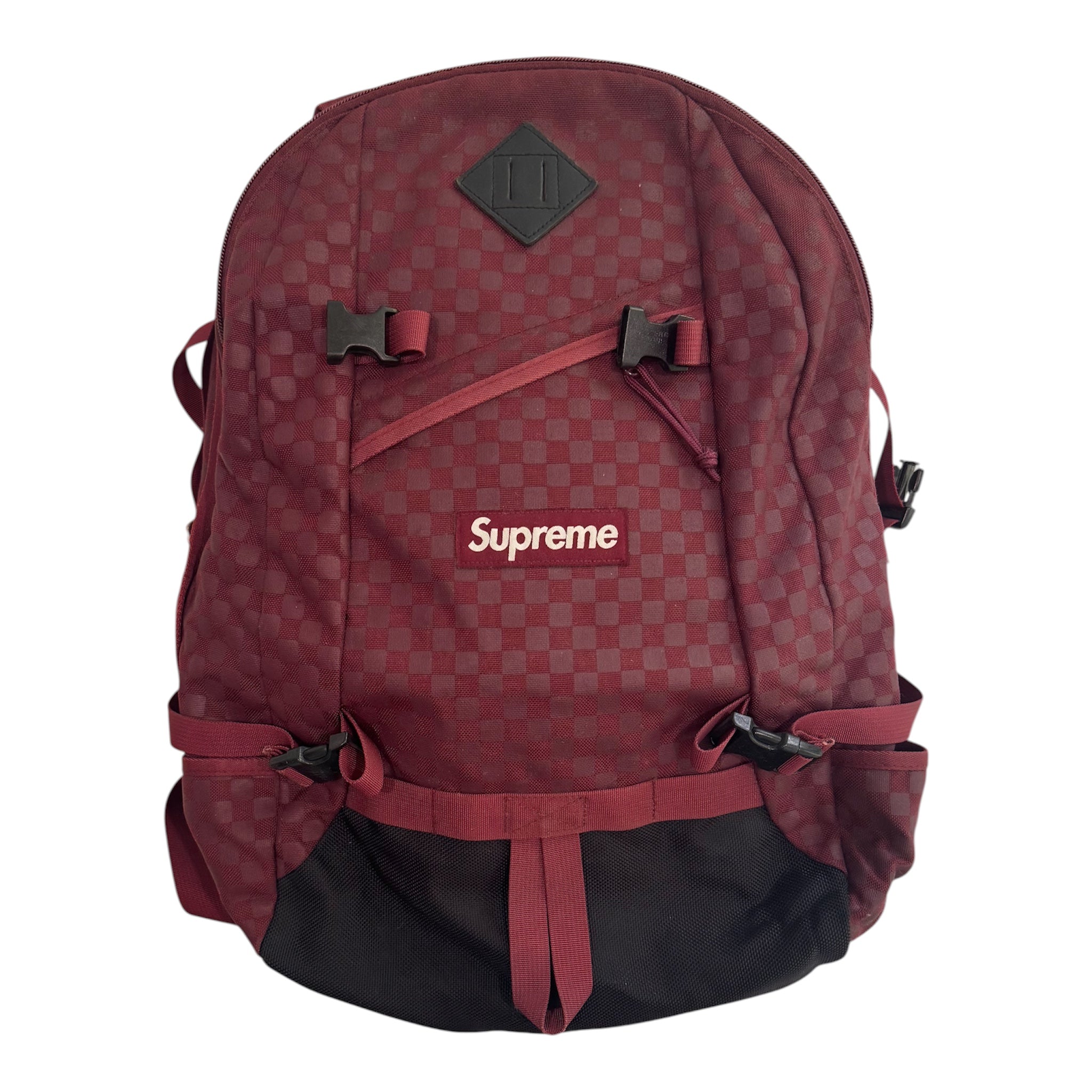 Supreme Damier Backpack Maroon 2011