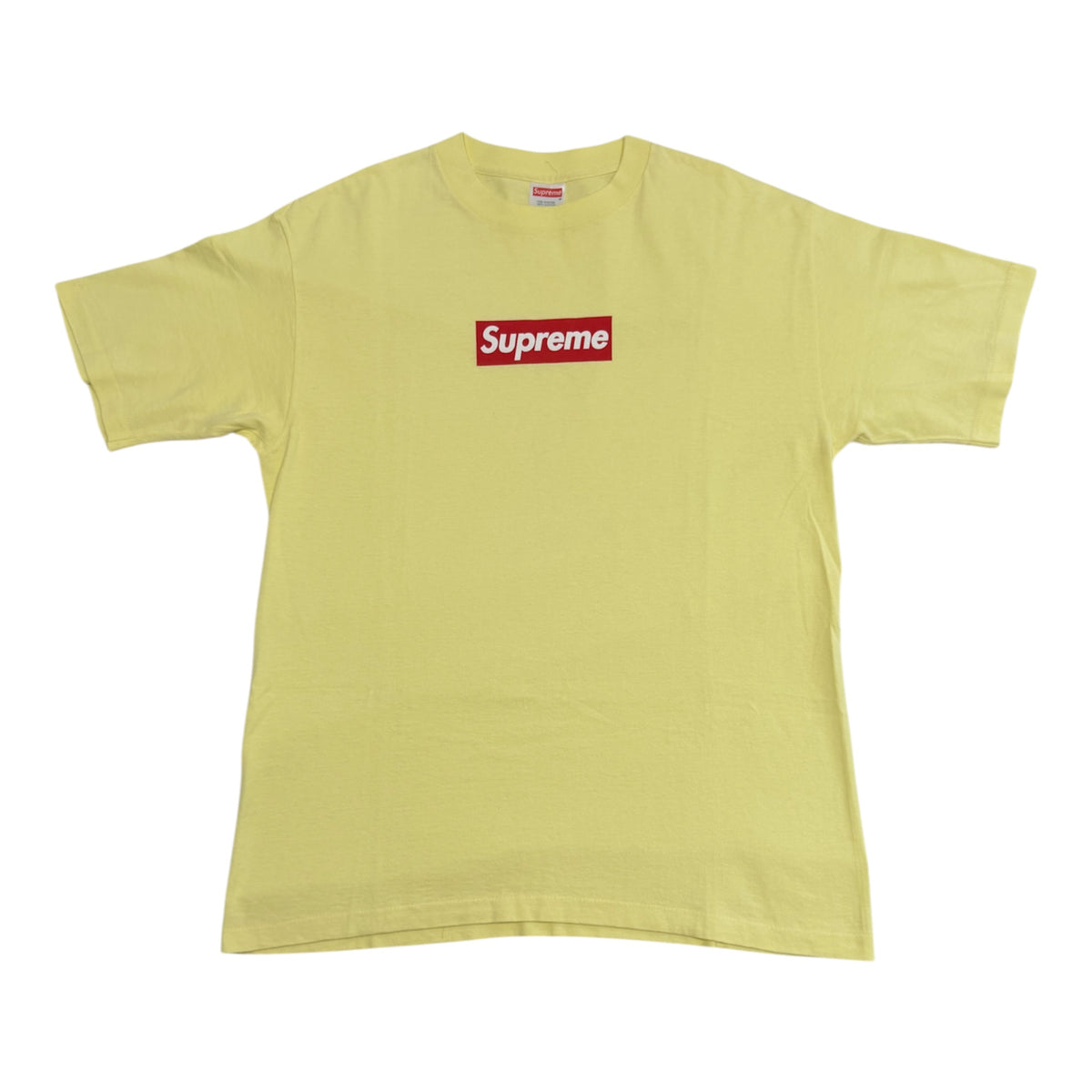 Supreme Red on Yellow Box Logo Tee 1999