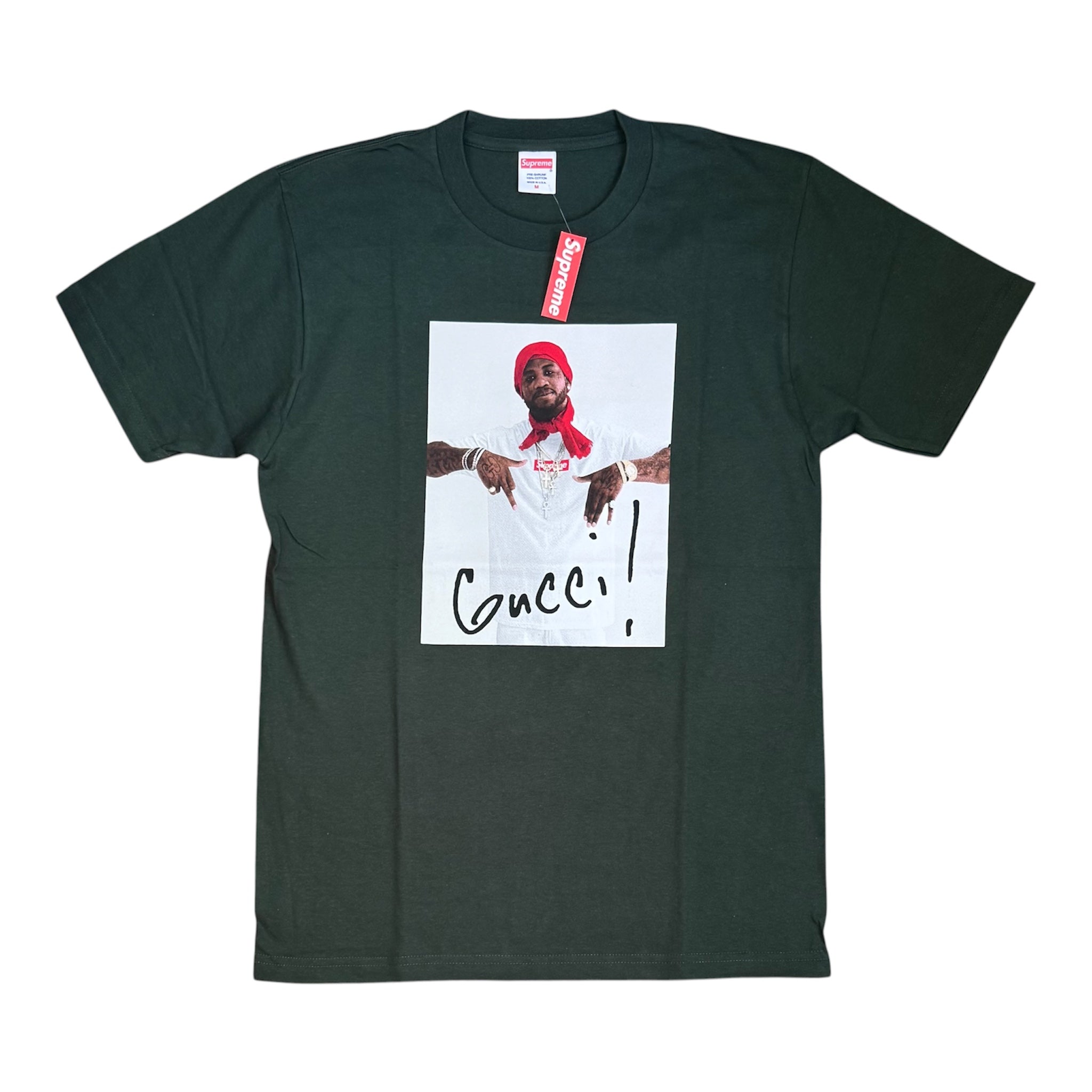 Supreme Gucci Mane Photo Tee Green 2016