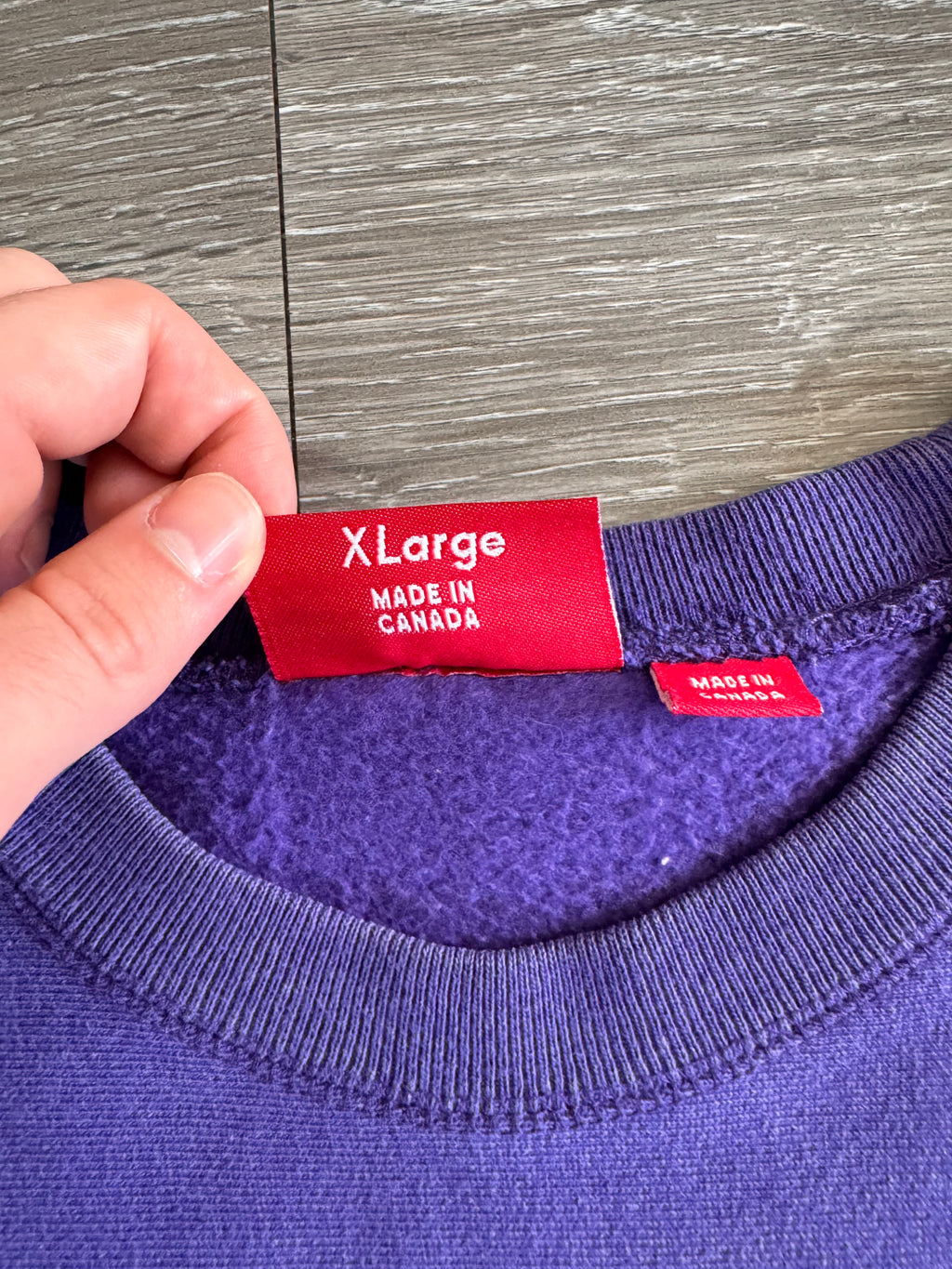 Supreme Purple Box Logo Crewneck 2004