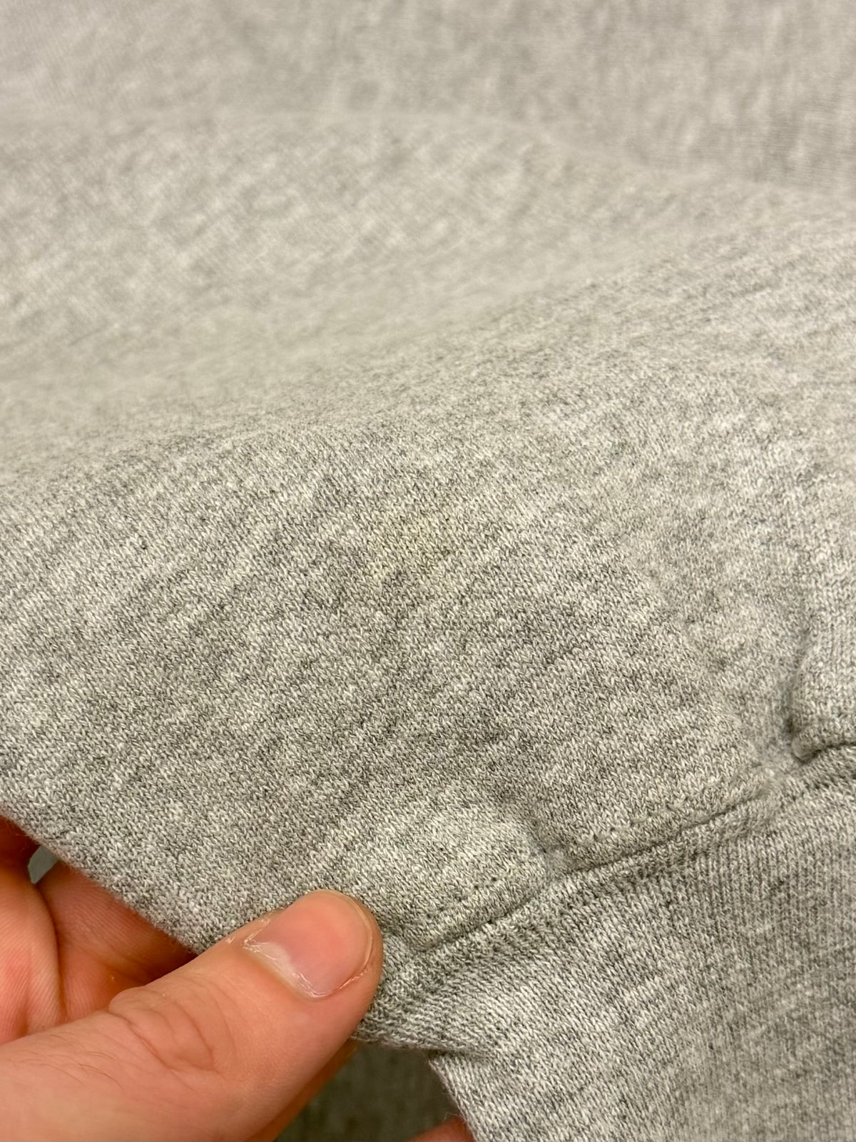 Supreme Grey Nylon Box Logo Crewneck 1995