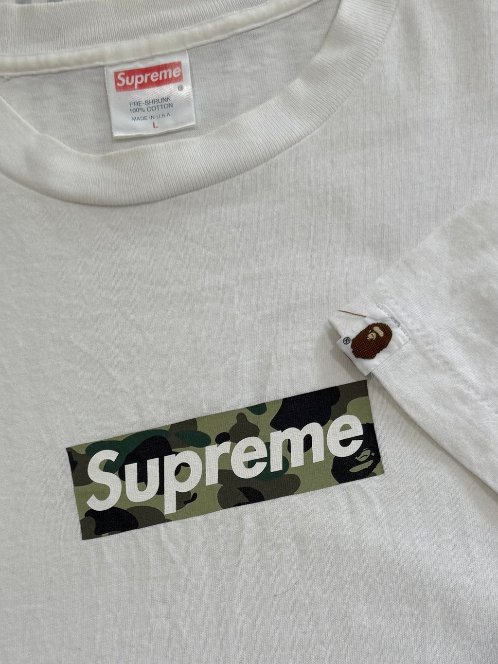 Supreme Bape Box Logo Tee 2000